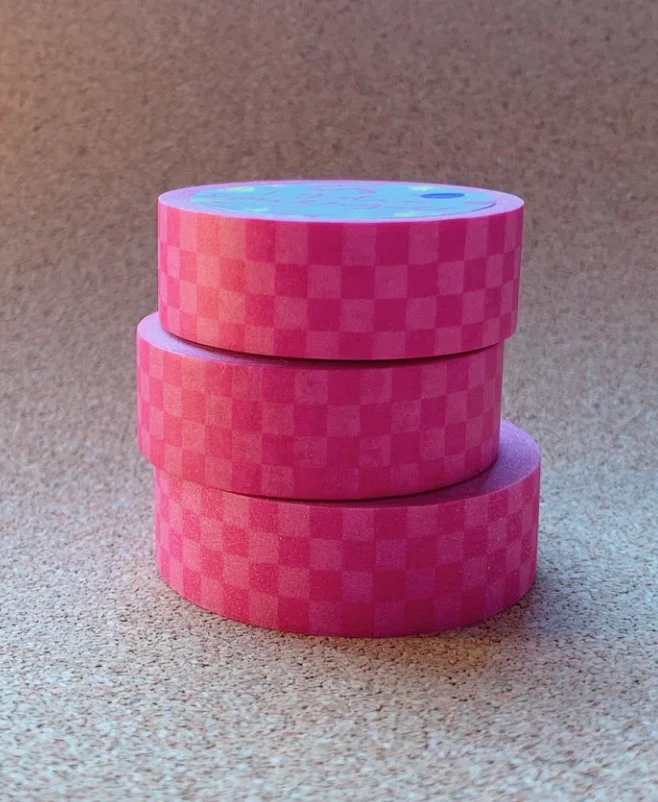 Checkerboard Washi Tape - Pink Fun