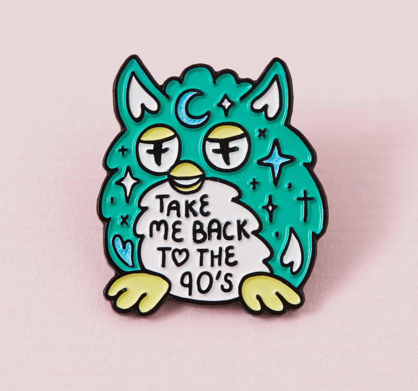 Evil Nostalgic Furby Enamel Pin