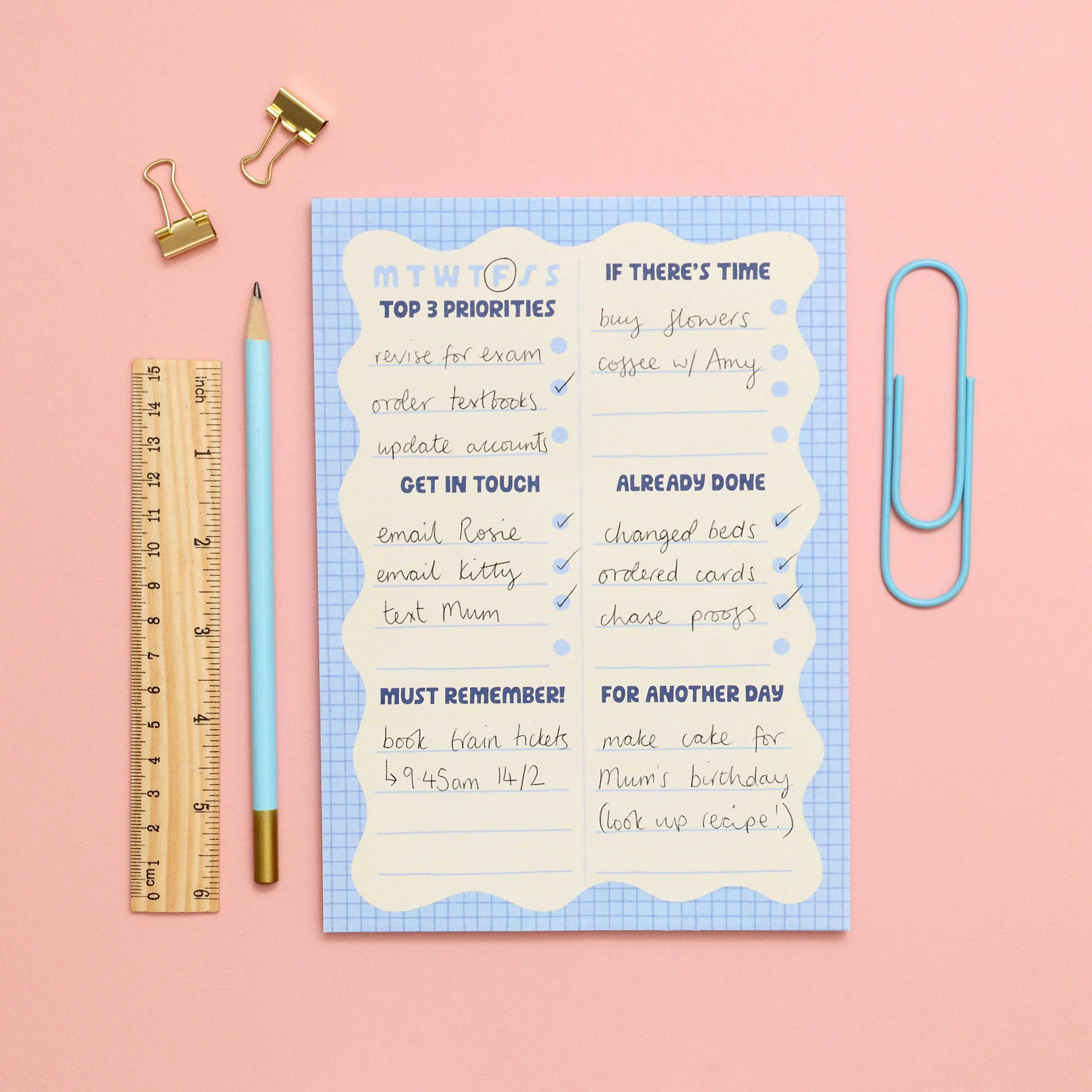 A5 Notepad - Wiggle Day Planner - Image 3