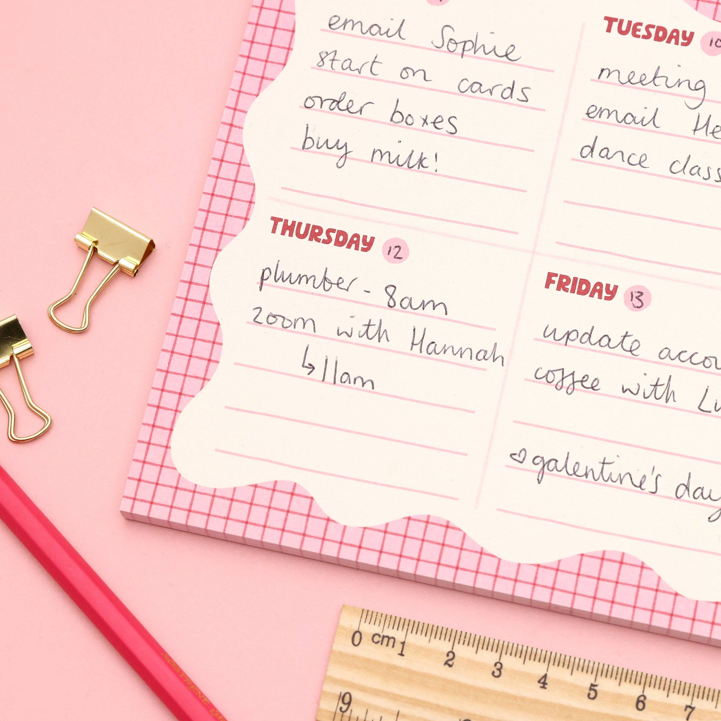 A5 Notepad - Wiggle Weekly Planner - Image 2