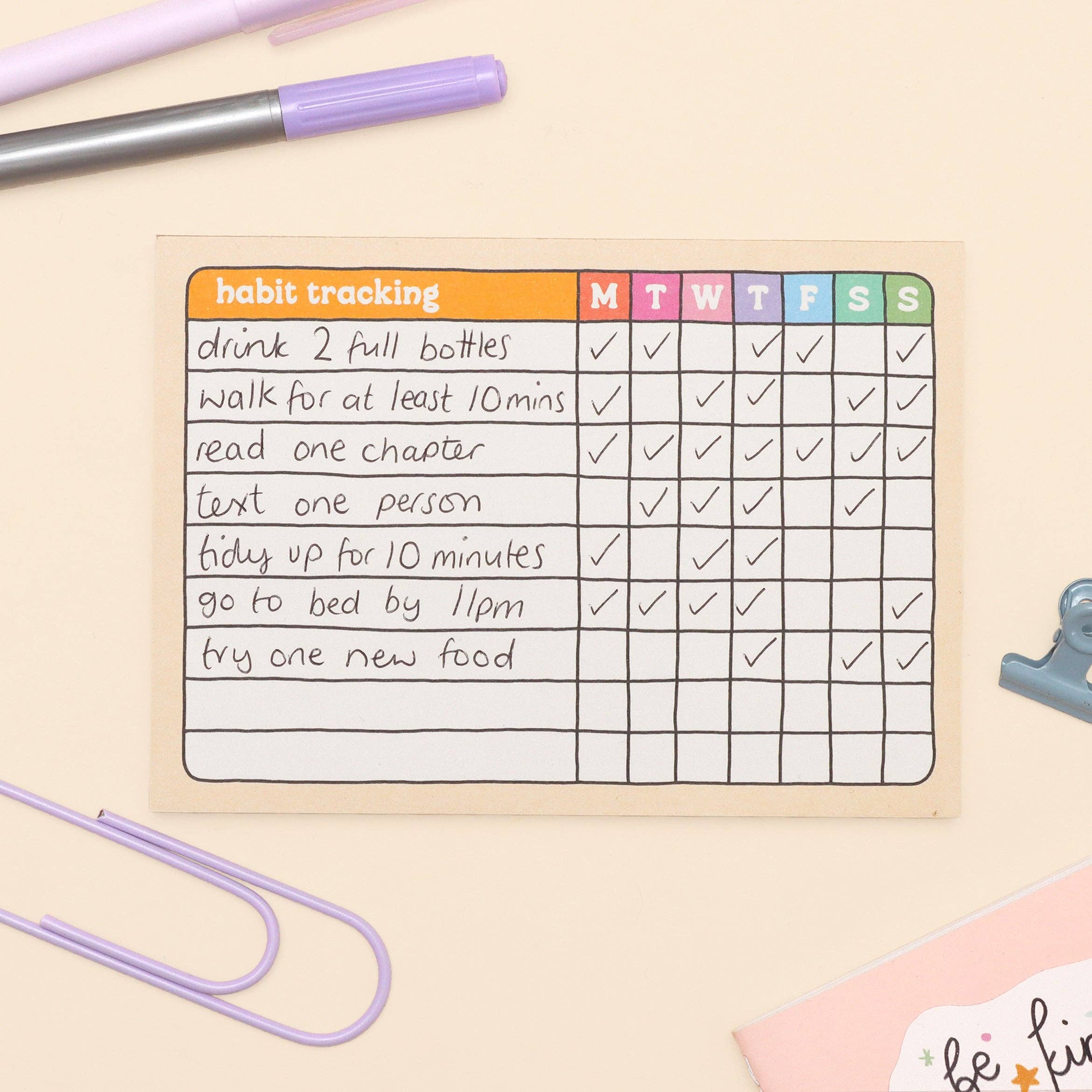 A6 Habit Tracker Notepad - Image 3