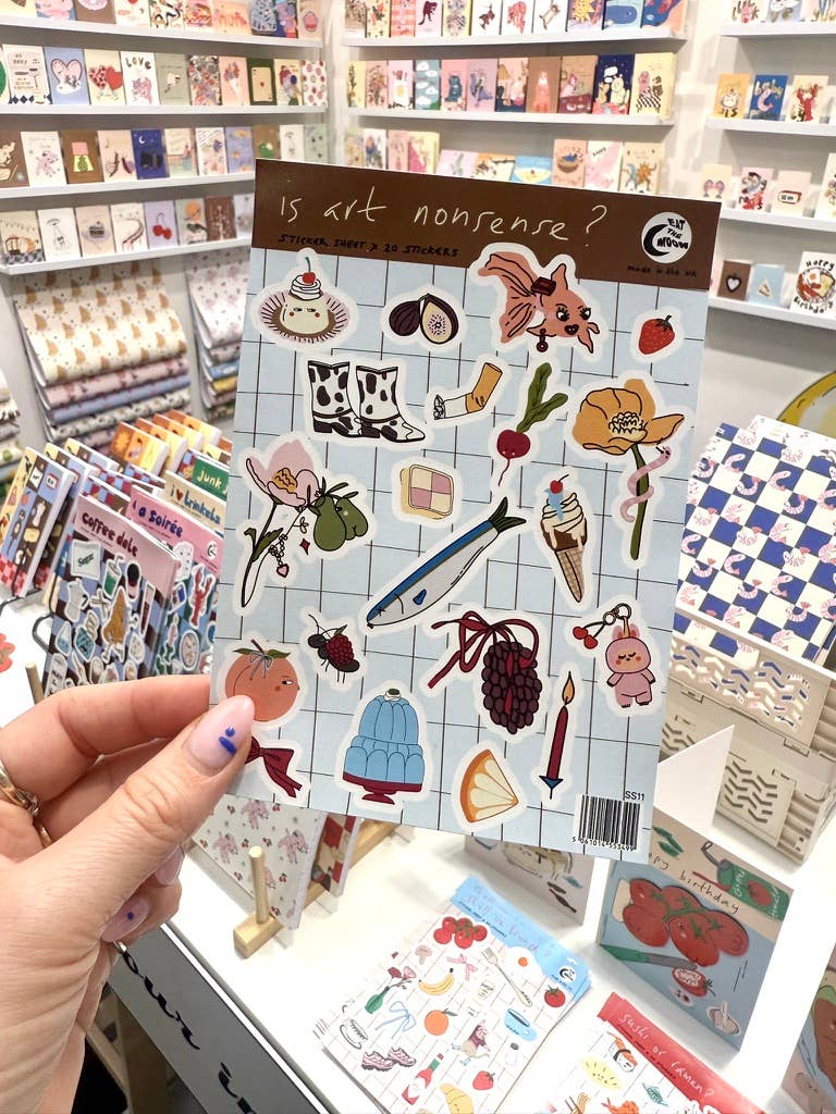A6 sticker sheet, 20 x mini stickers, is art nonsense? - Image 2