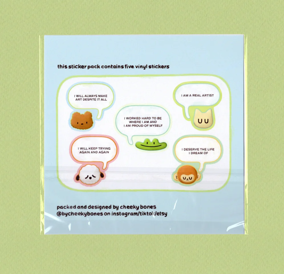 Artist Affirmation Sticker Pack - Image 2