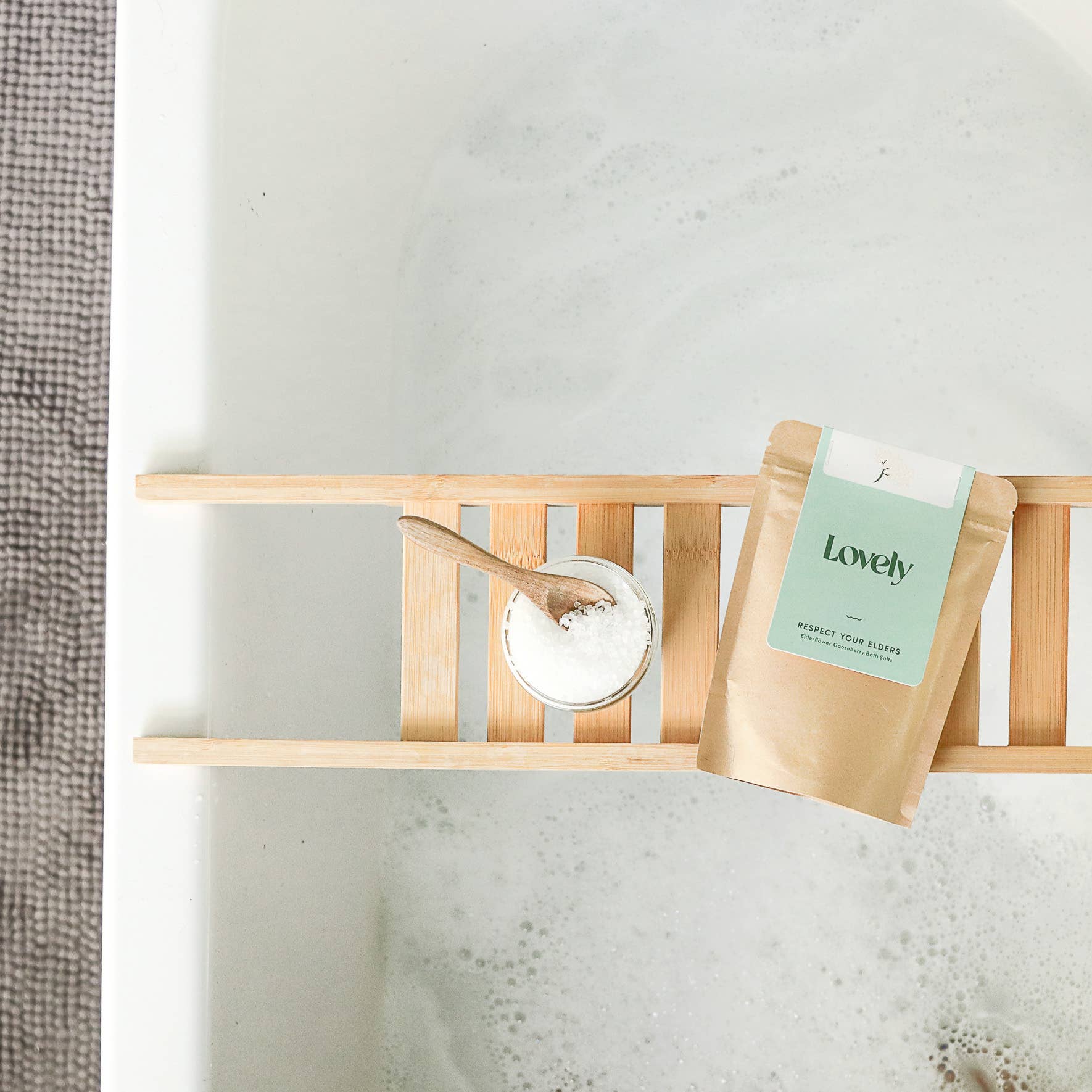 Bath Salts - Respect Your Elders -Elderflower and Gooseberry - Image 5