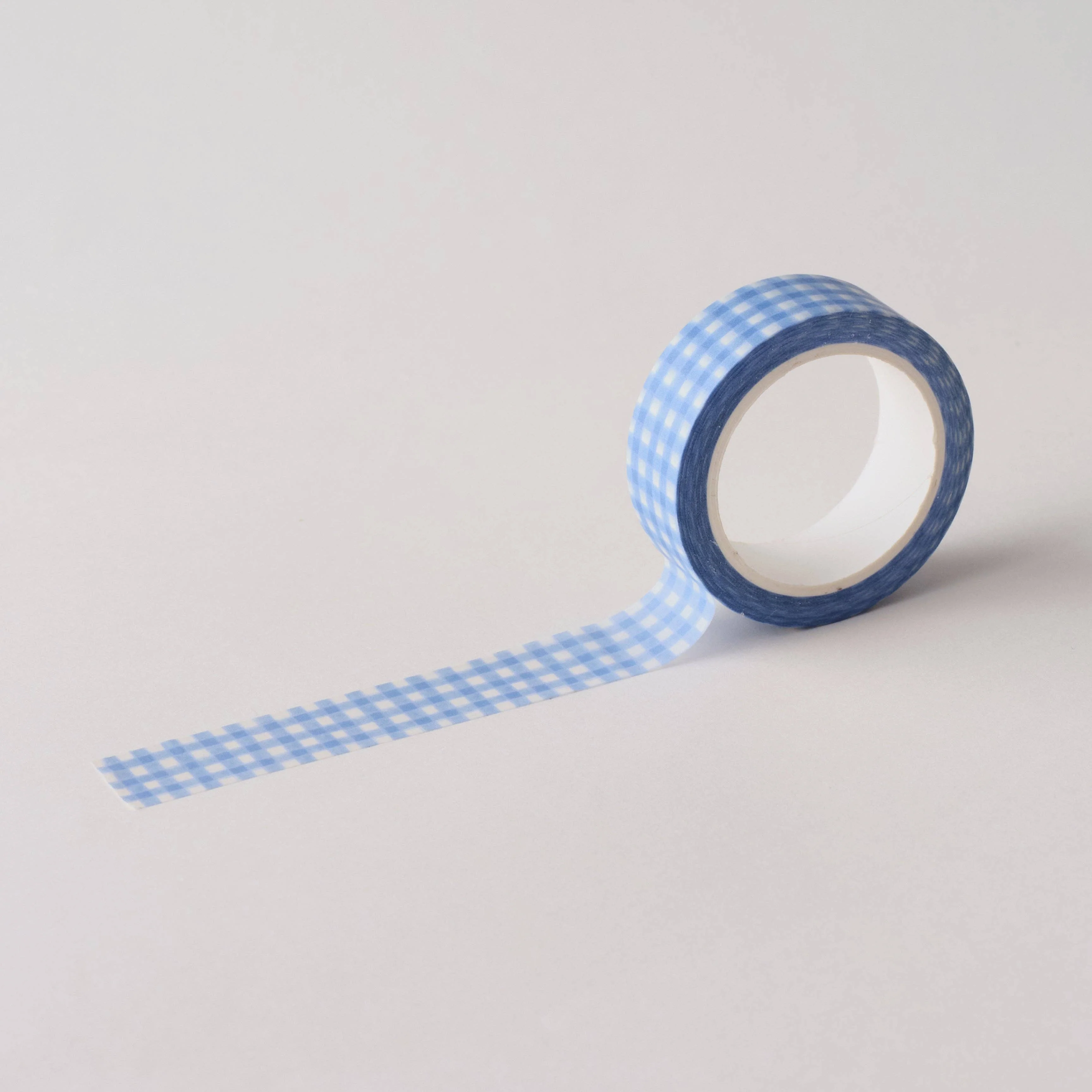 Blue Gingham Washi Tape - Image 4
