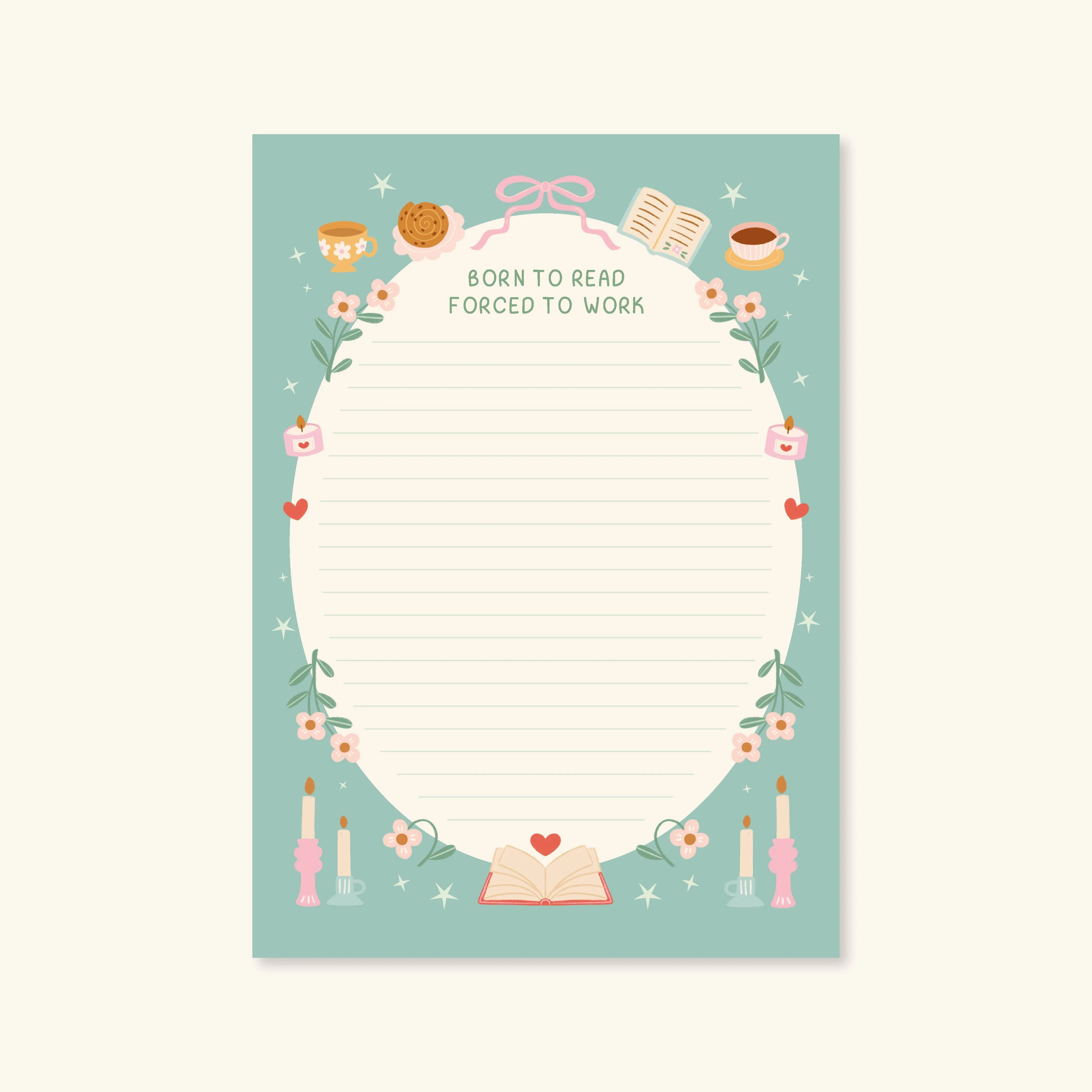 Born To Read Notepad – Literature Stationery Gifts