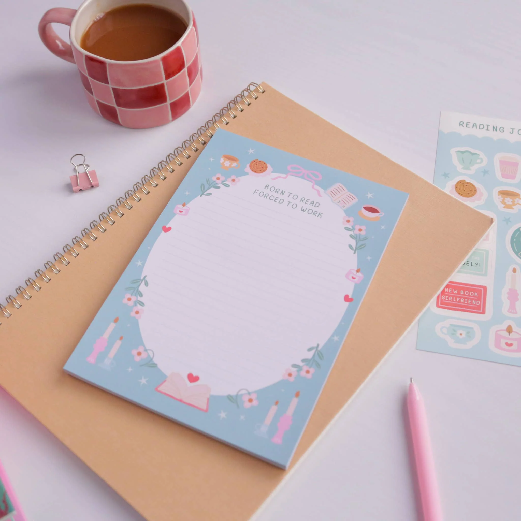 Born To Read Notepad – Literature Stationery Gifts - Image 4