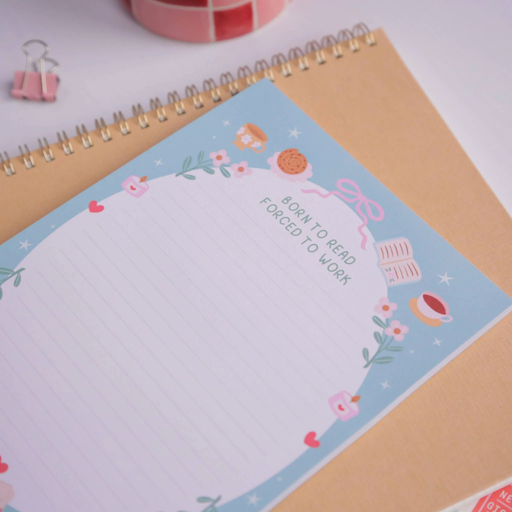 Born To Read Notepad – Literature Stationery Gifts - Image 5
