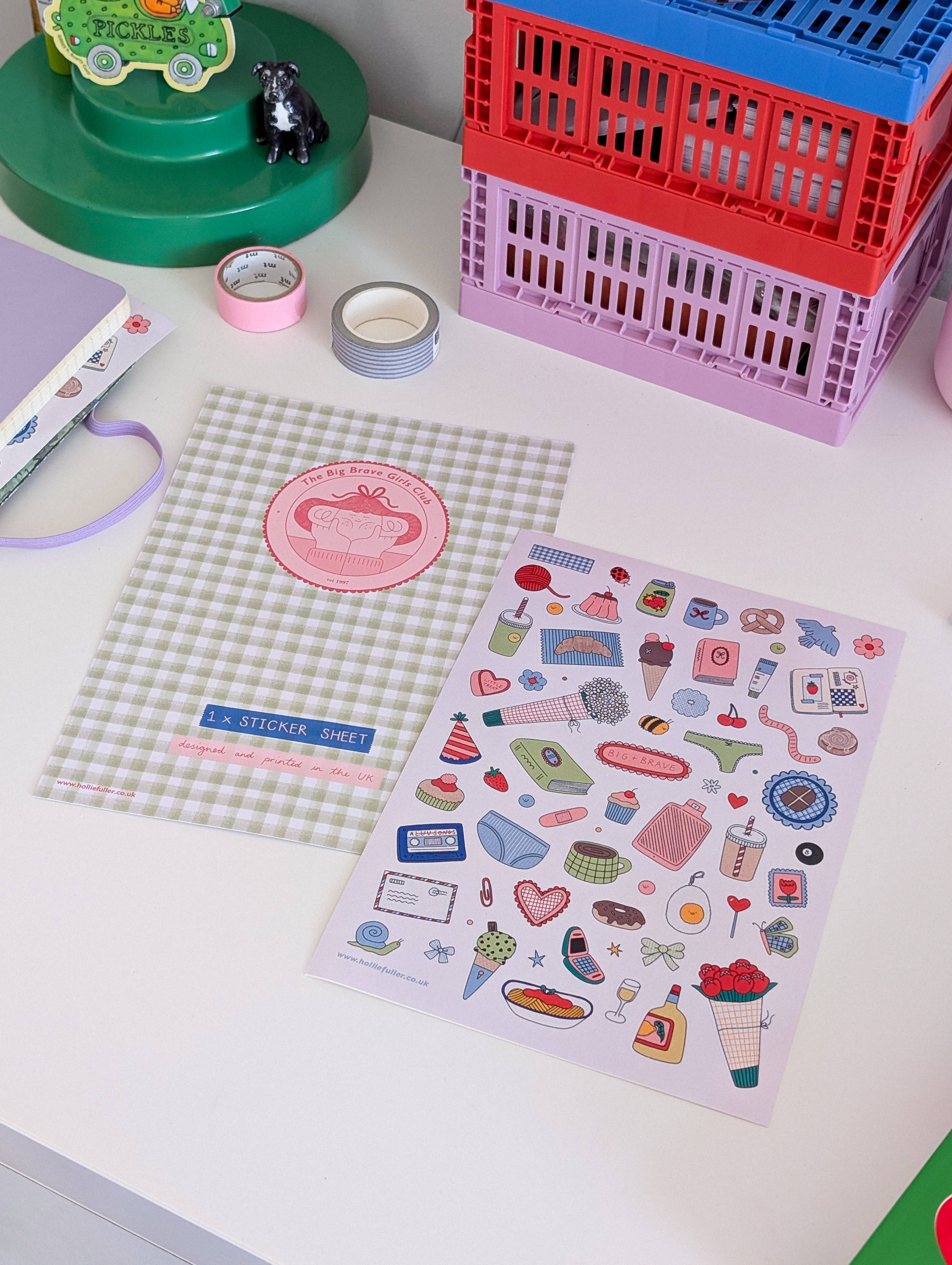 Brave Girl Sticker Sheet - Image 3