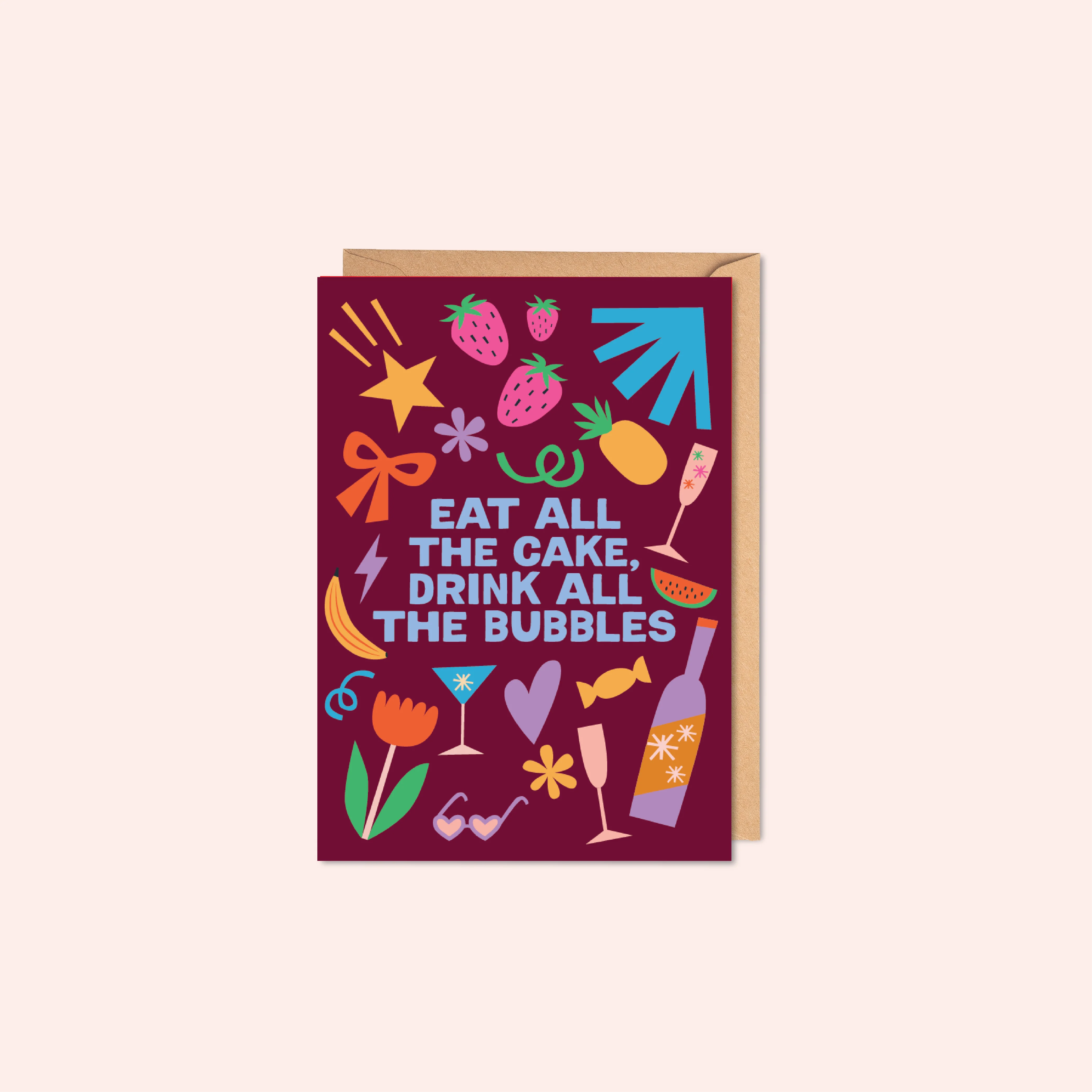 Cake & Bubbles | Birthday Card | A6