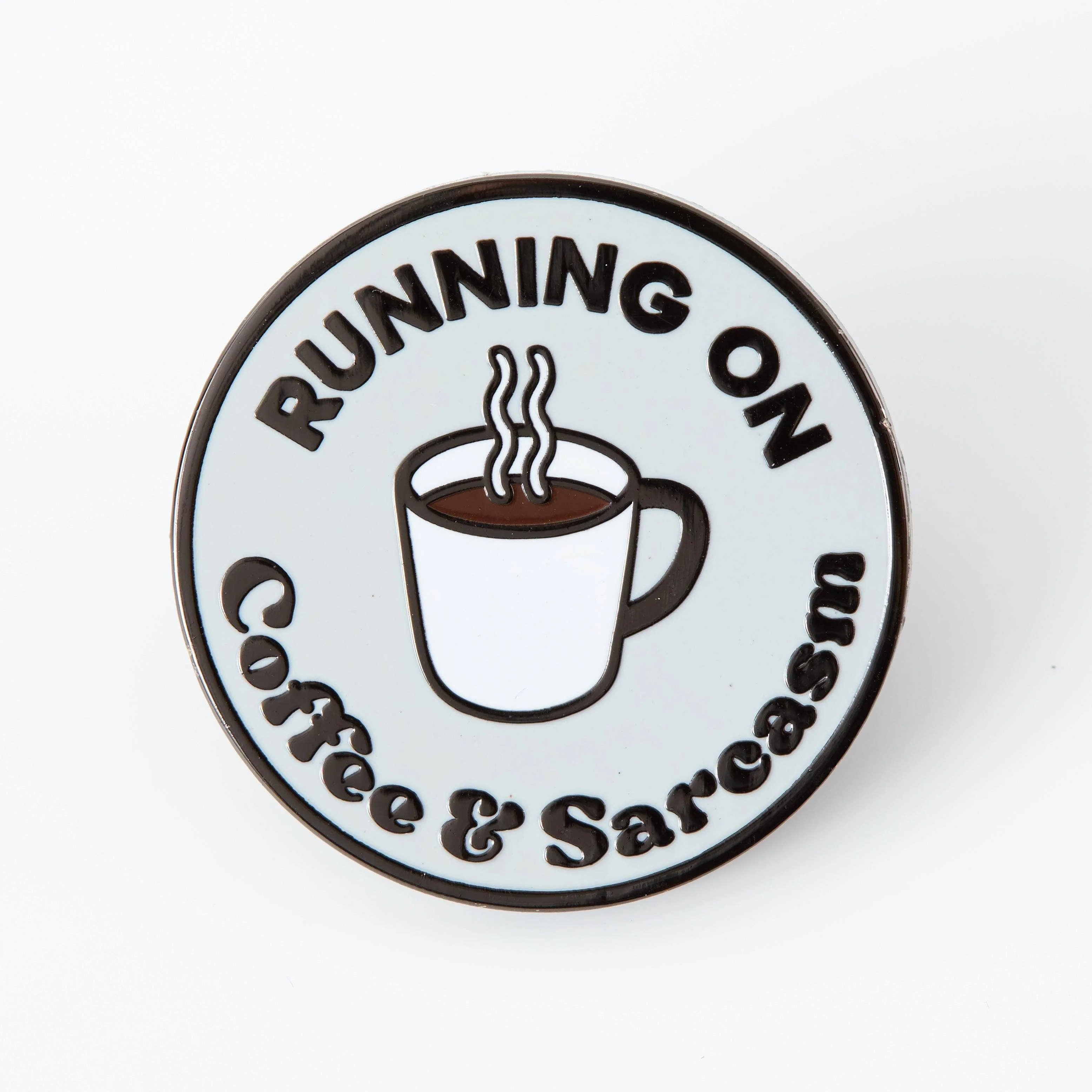 Coffee & Sarcasm Enamel Pin - Image 4