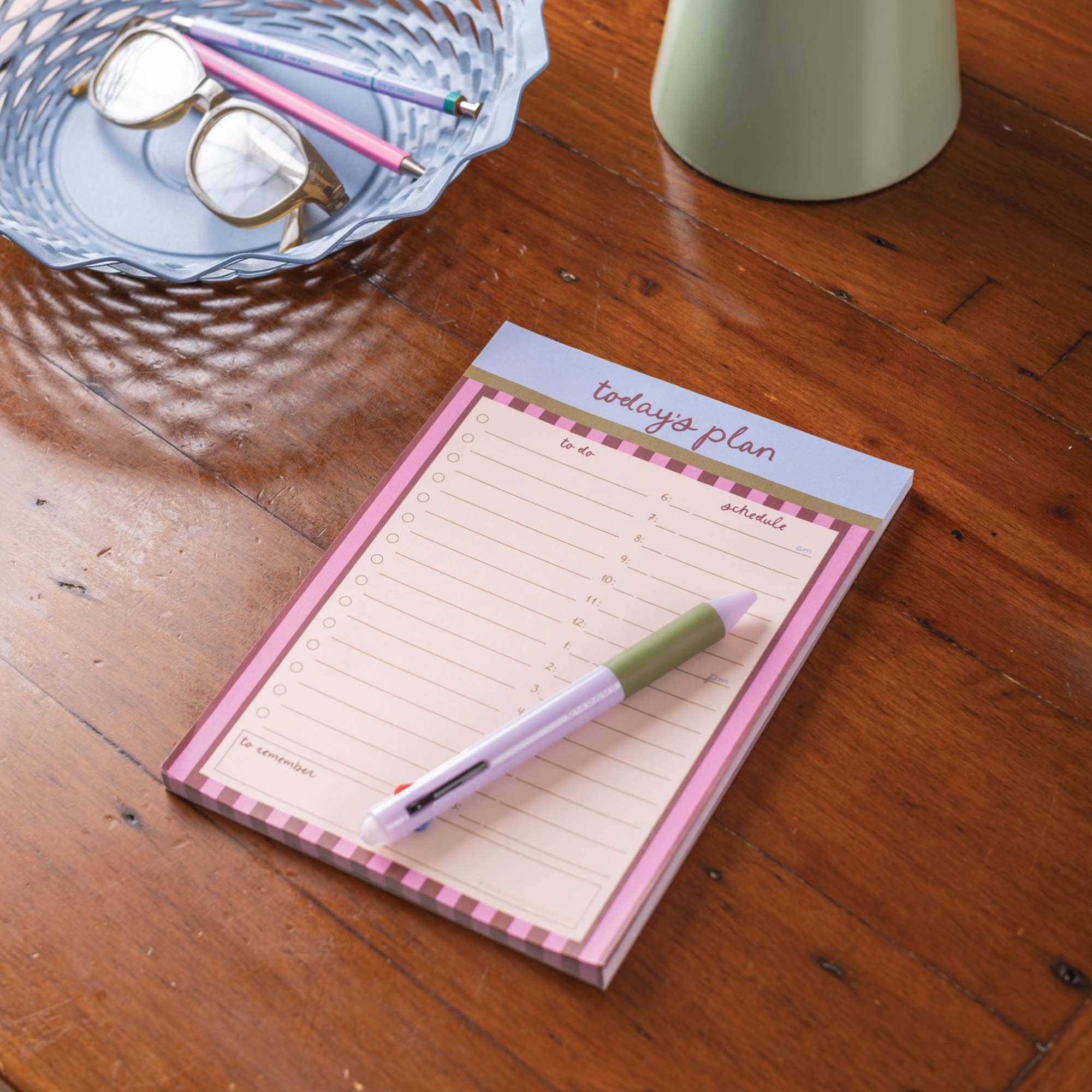 Daily Planner Pad A5 | Berry Stripe - Image 2