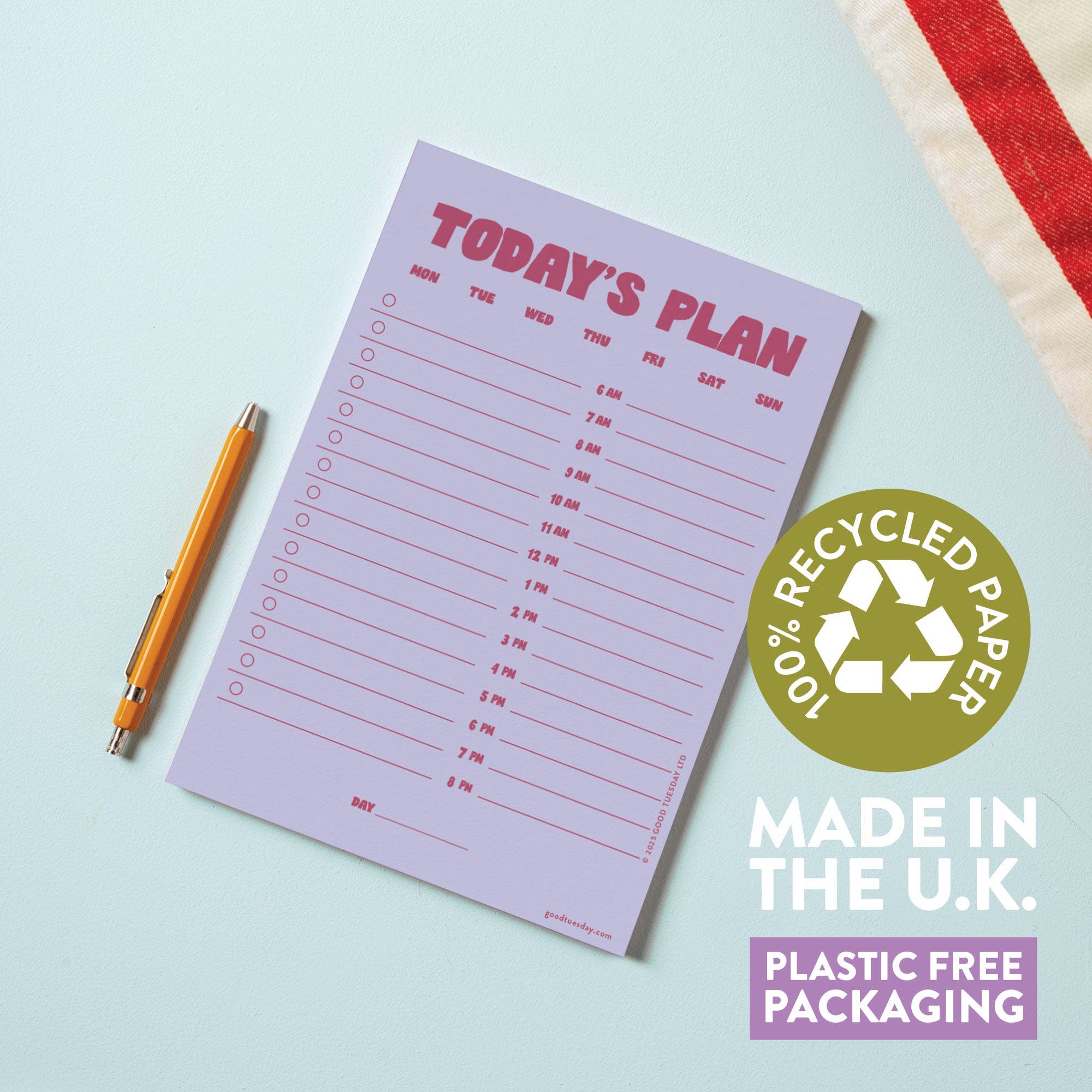Daily Planner Pad A5 | Lilac & Plum - Image 2