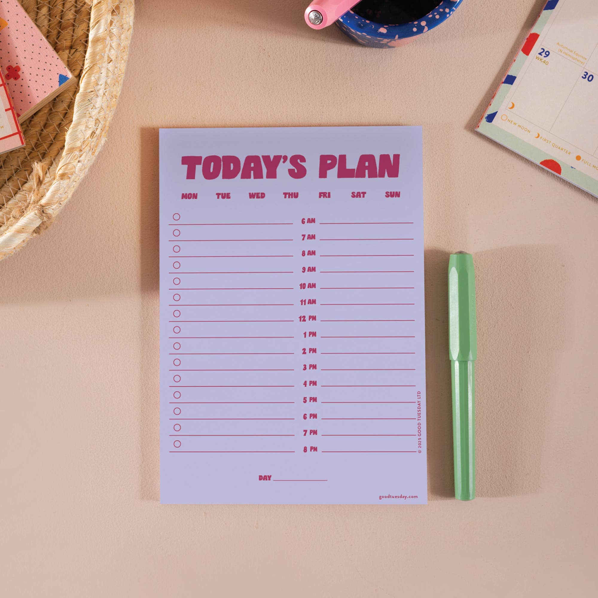 Daily Planner Pad A5 | Lilac & Plum - Image 3