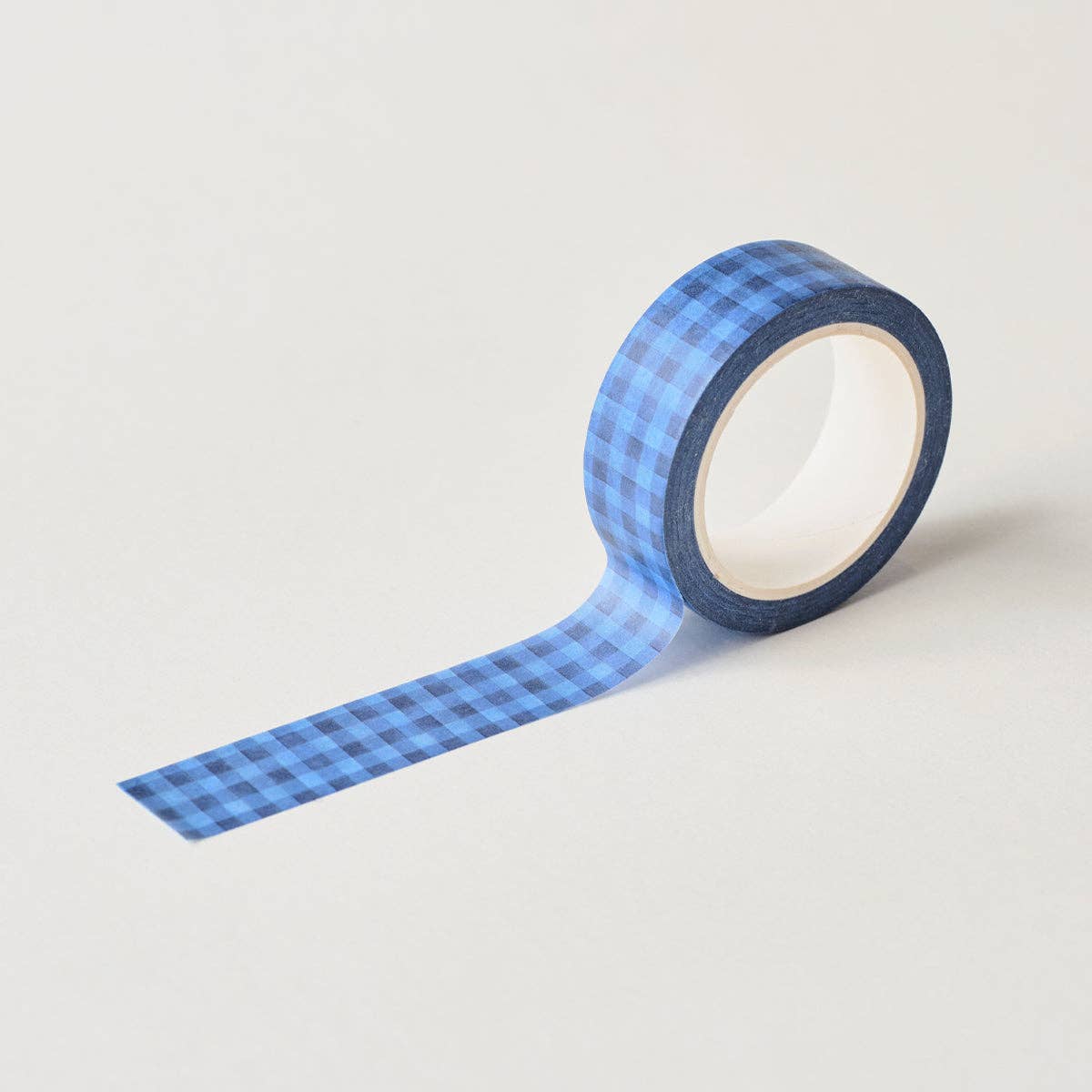 Dark Blue Check Washi Tape - Image 4