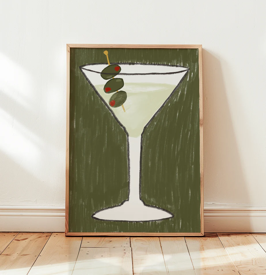 Dirty Martini Art Print