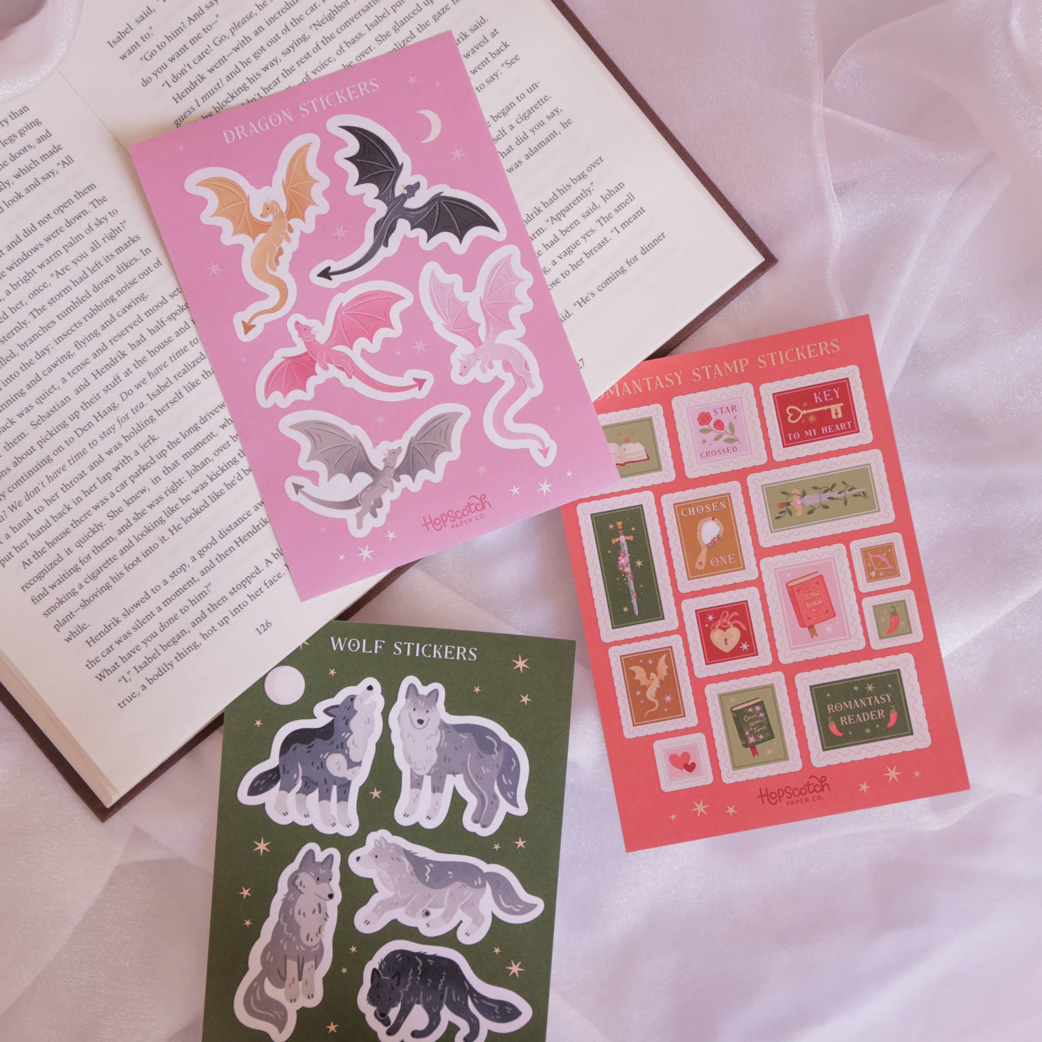 Dragon Sticker Sheet - Fantasy Book & Journaling Gifts - Image 3
