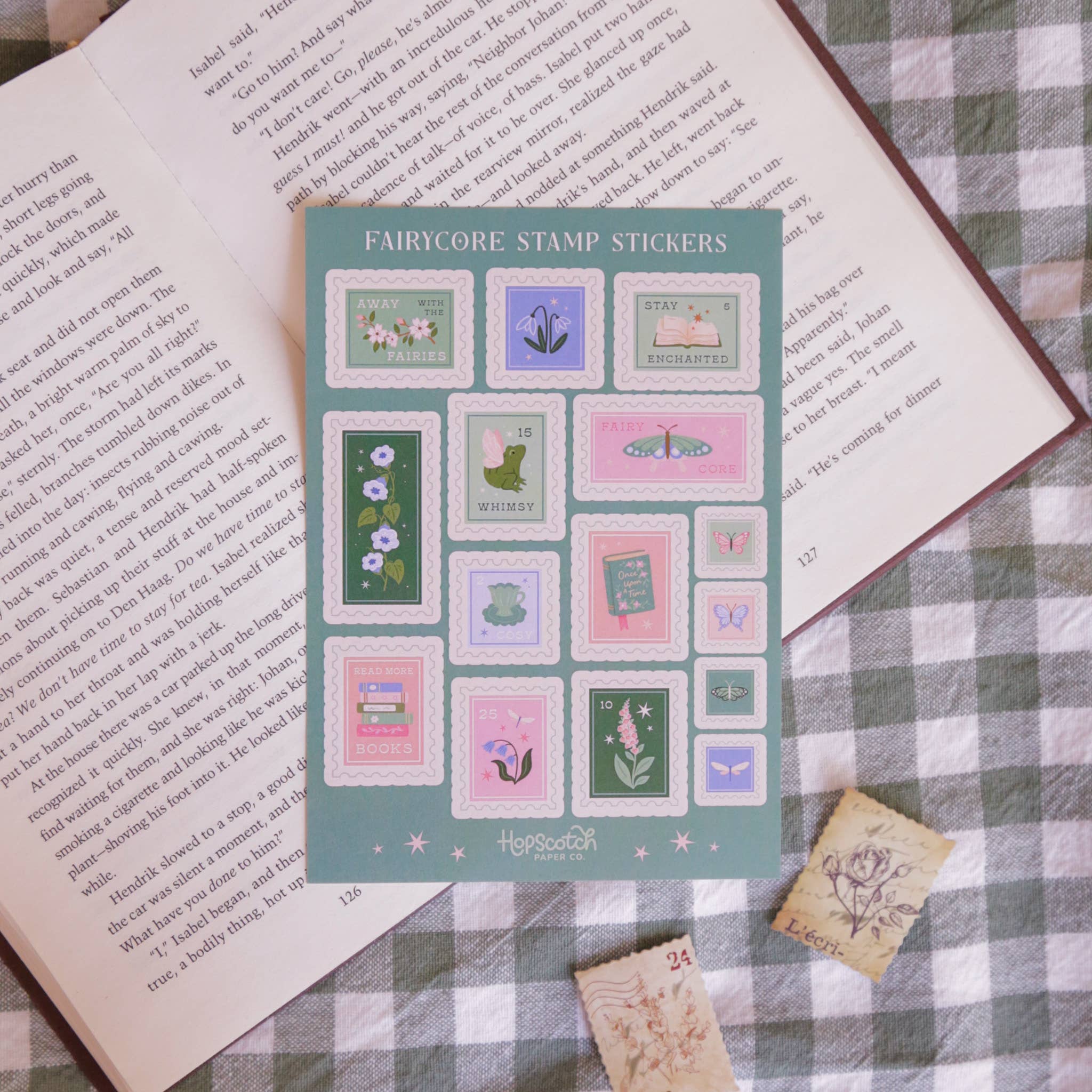 Fairycore Stamps Sticker Sheet - Fantasy Book Gifts - Image 2