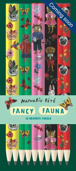 Fancy Fauna: 10 Graphite Pencils