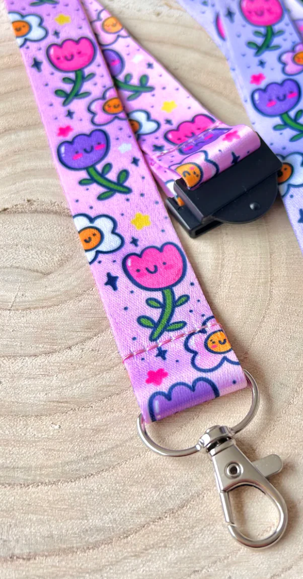 Floral Cuties Lanyard