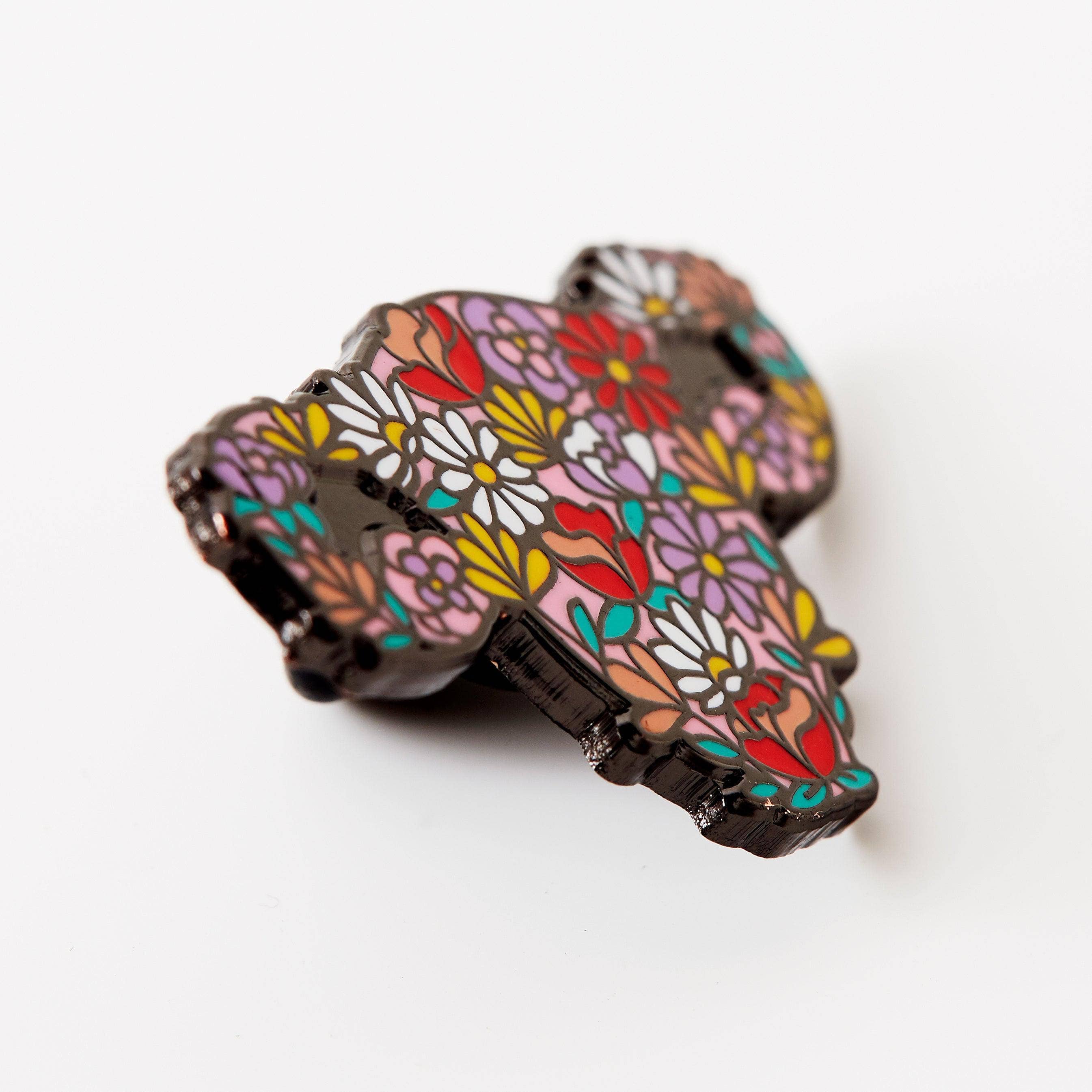 Floral Uterus Enamel Pin - Image 3