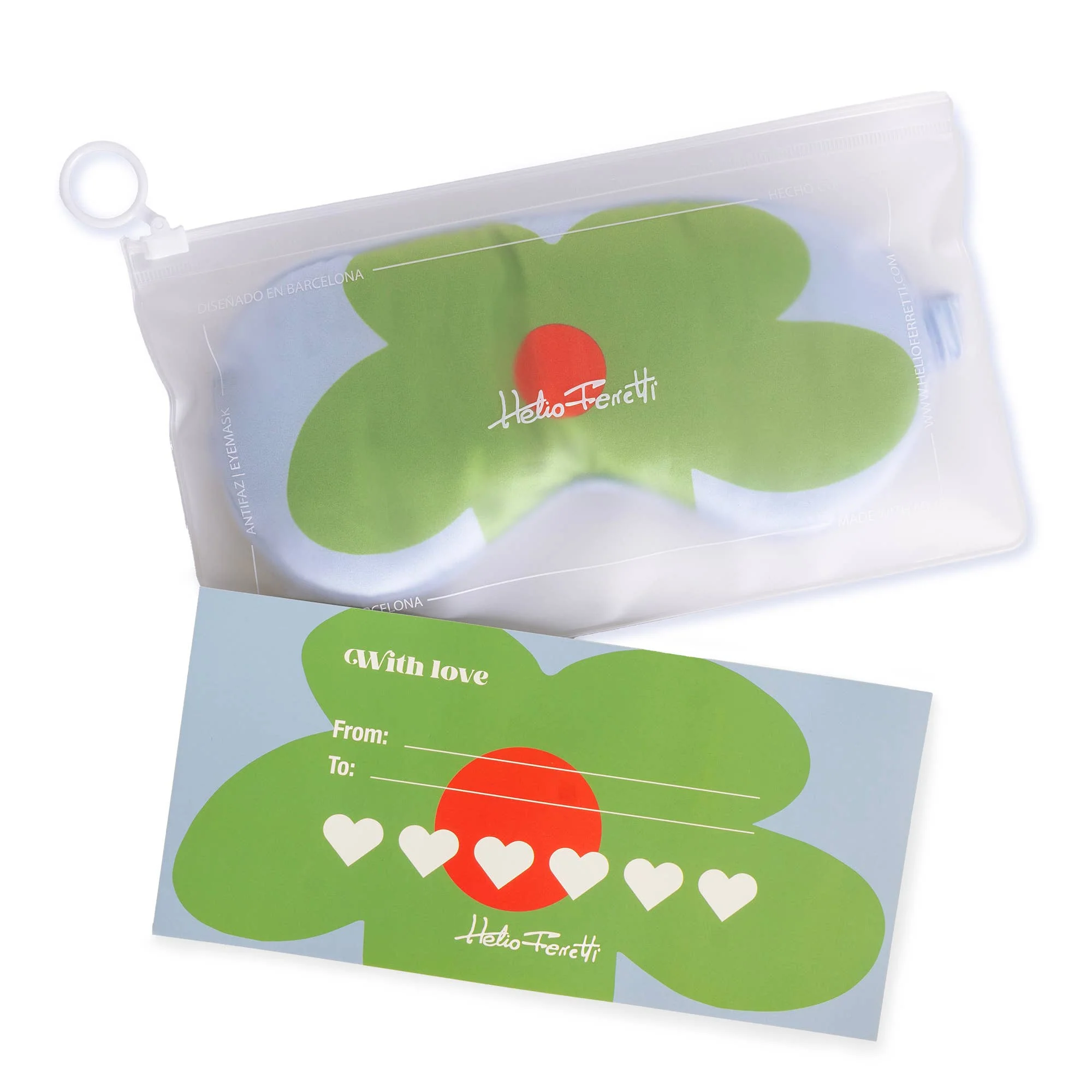 Flower Eye Mask - Green Eye Mask - Image 3