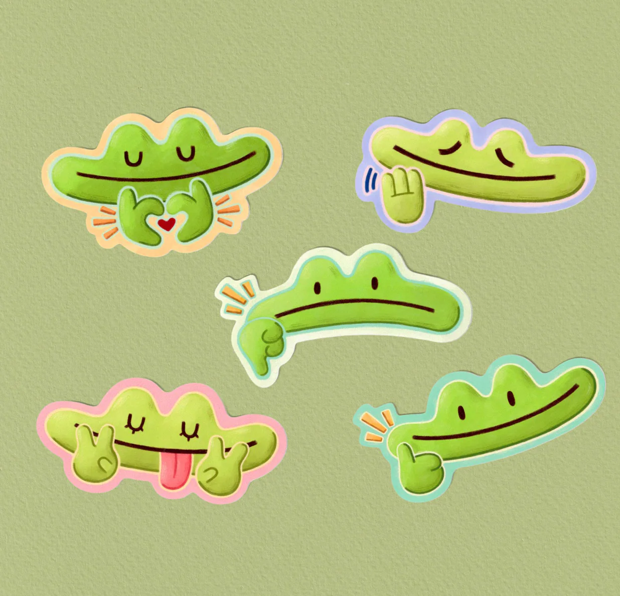 Frog Faces Sticker pack - Image 3
