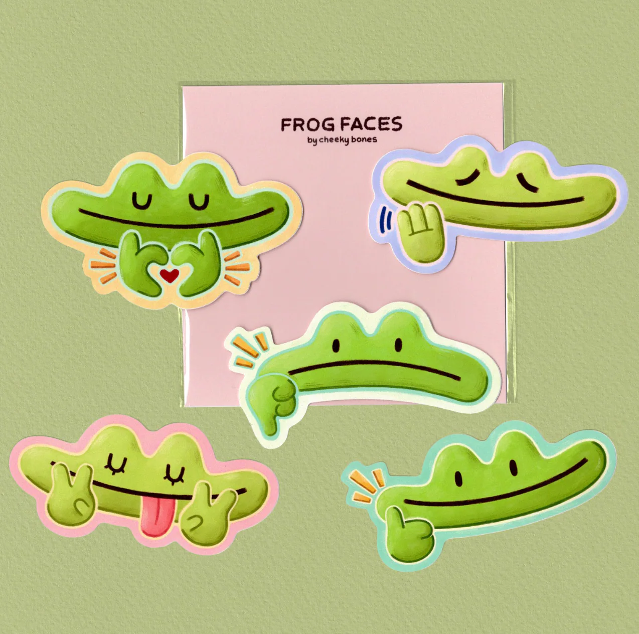 Frog Faces Sticker pack - Image 4