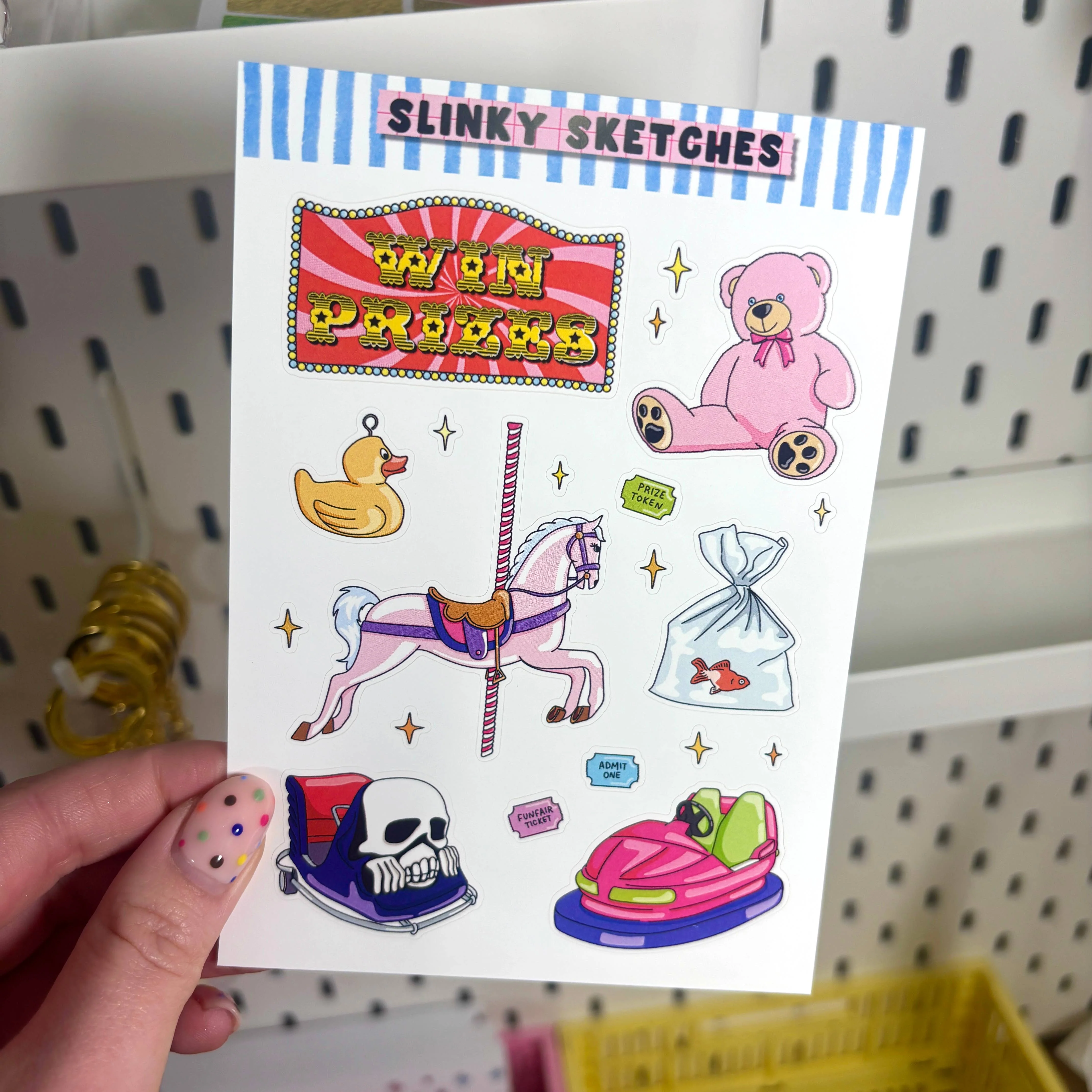 Funfair A6 Matte Sticker Sheet