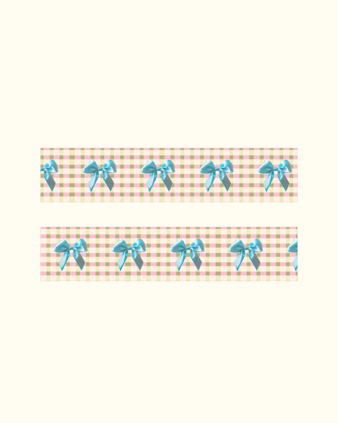 Gingham Bows Washi Tape