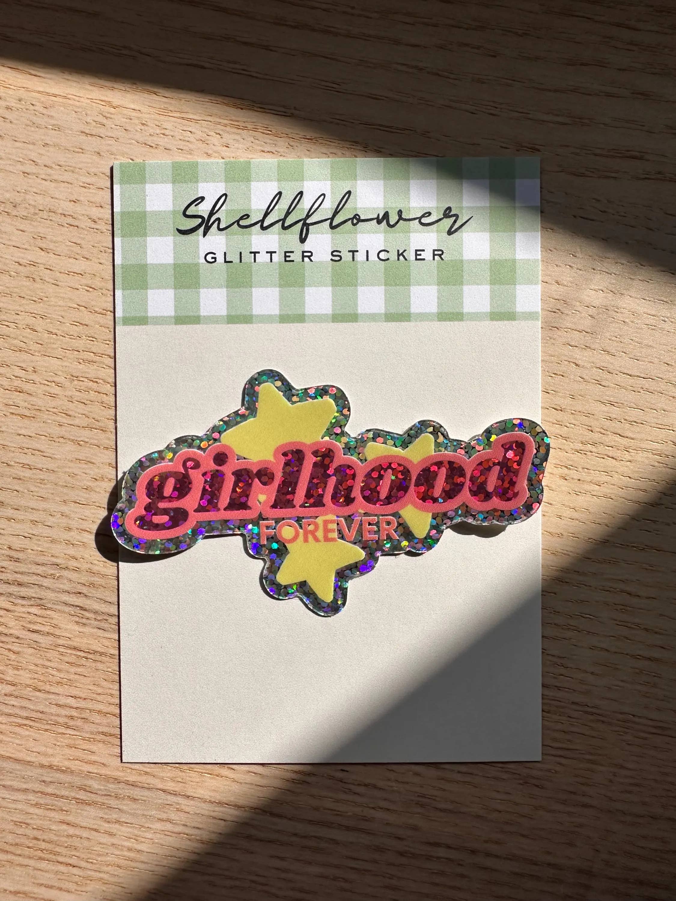 Girlhood Vinyl Glitter Sticker - Image 2