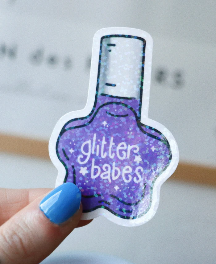 Glitter Babes Polish Sticker