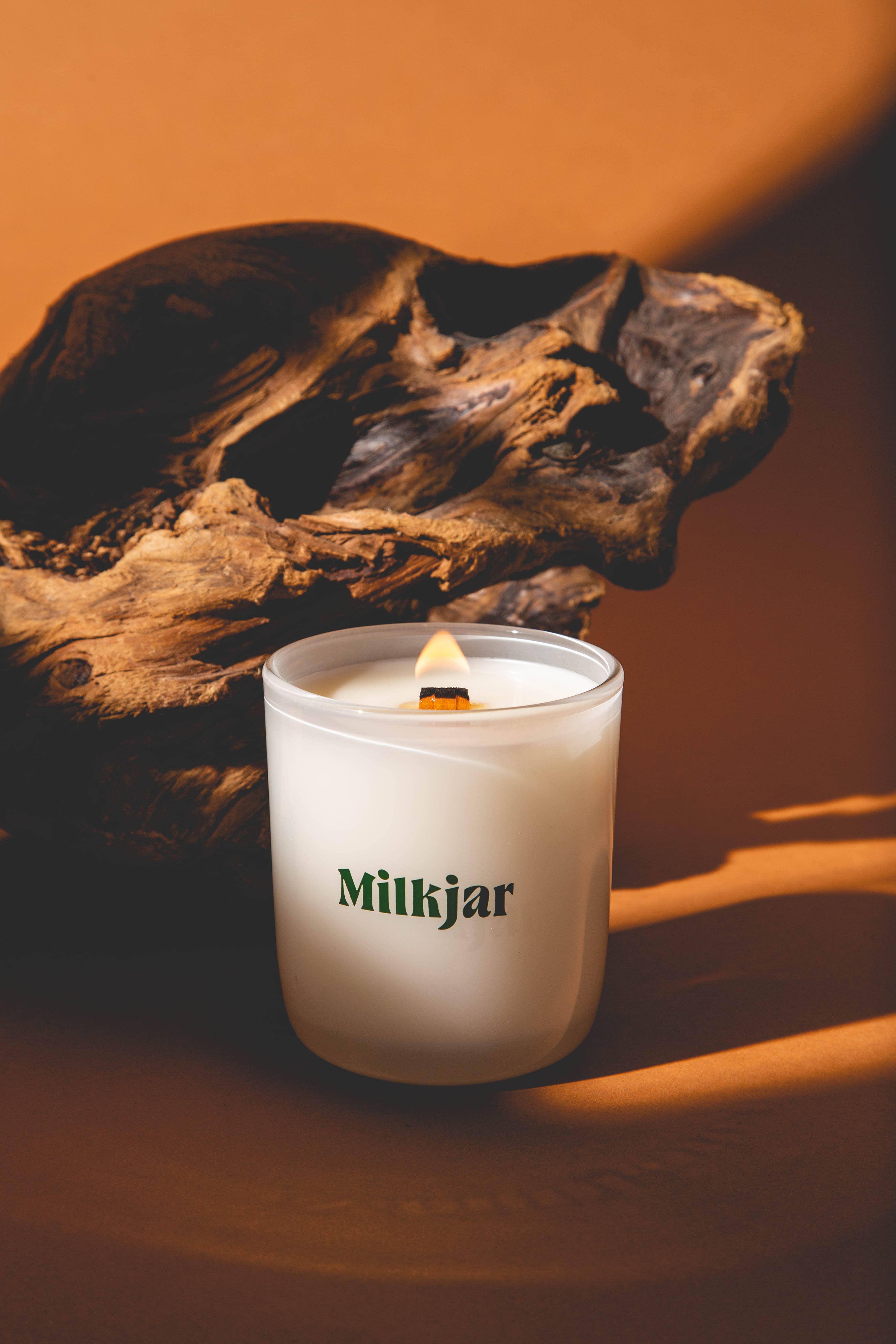 Golden Hour - Cashmere, Cedarwood Coconut Soy 8oz Candle - Image 10