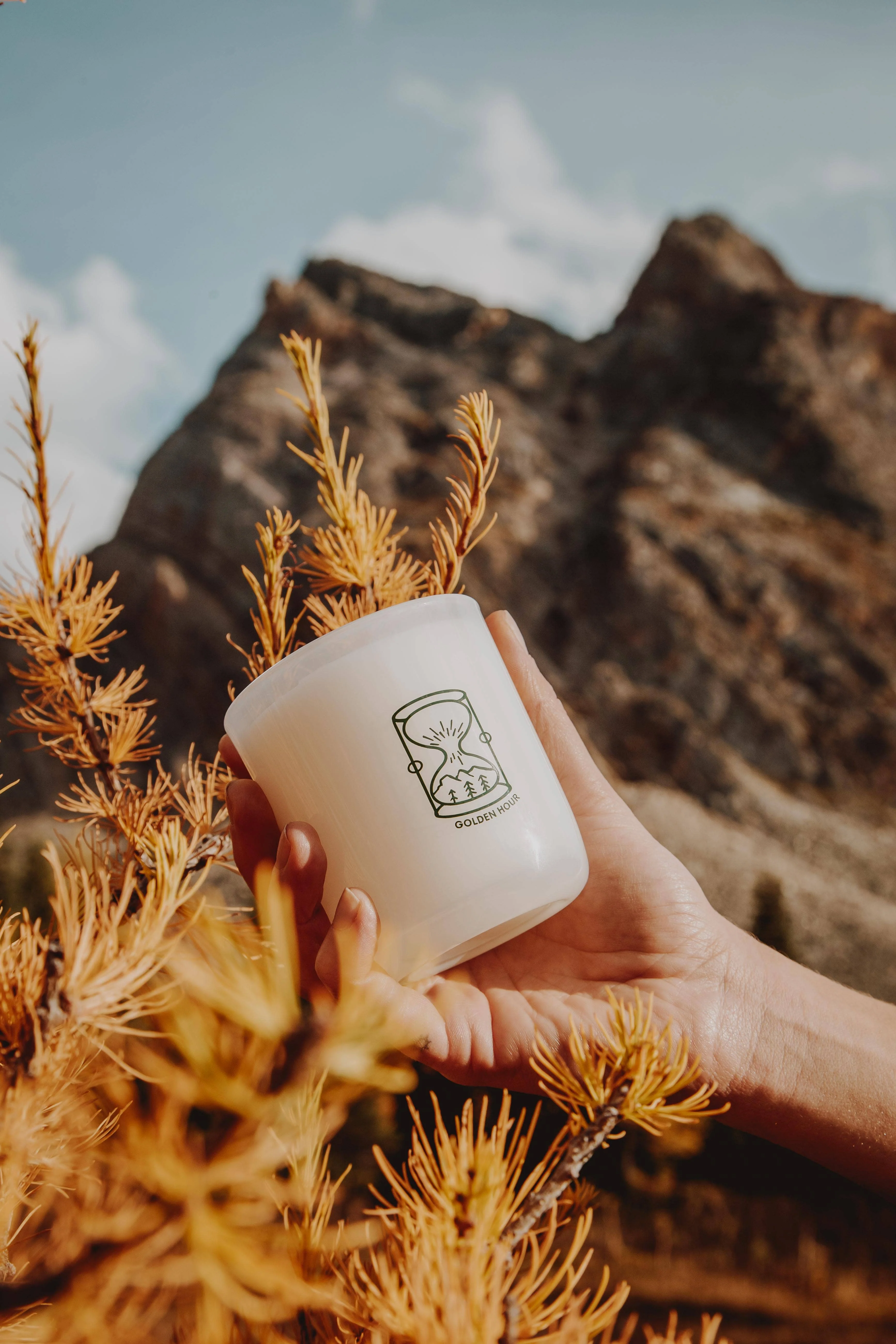 Golden Hour - Cashmere, Cedarwood Coconut Soy 8oz Candle - Image 7