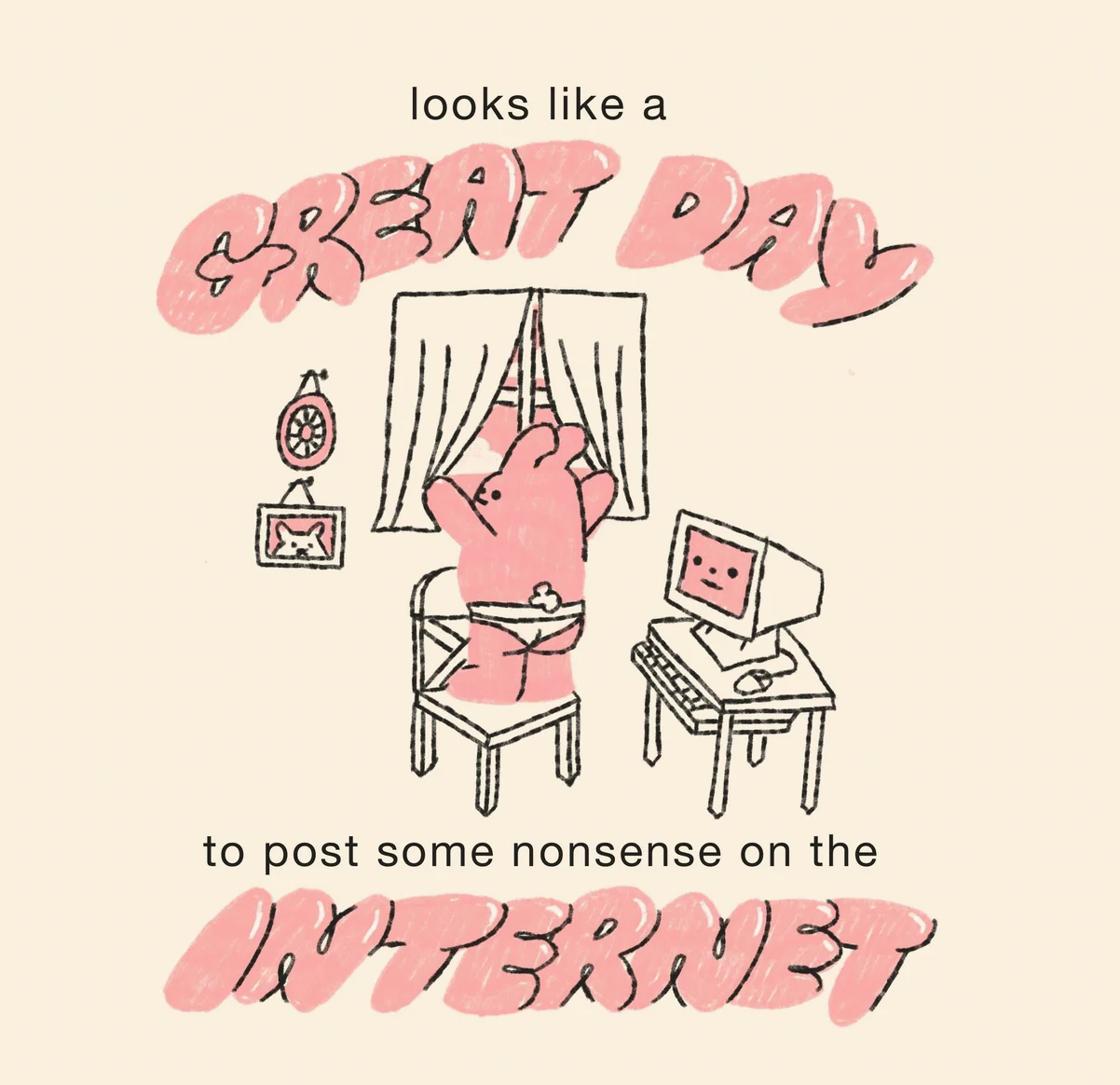 Great Day Comic Postcard Print