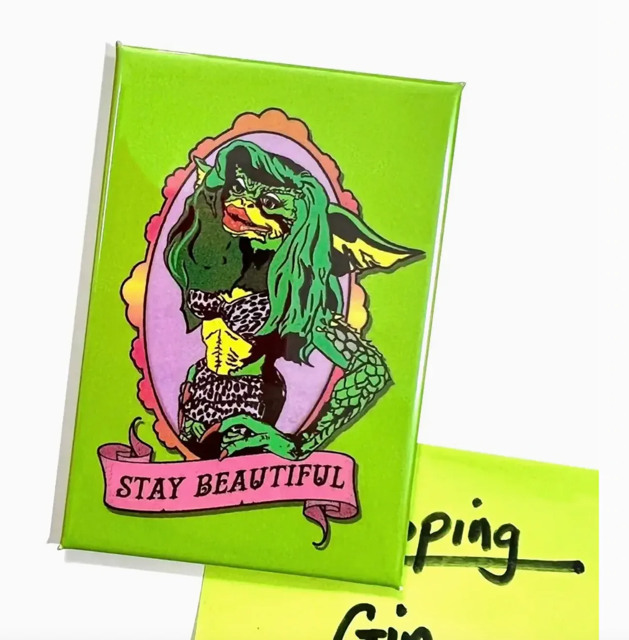 Greta 1980s Gremlins Film Inspired Fridge Magnet