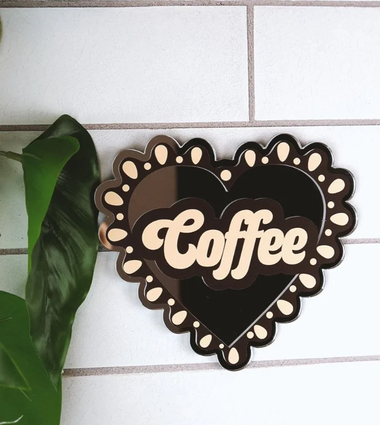 I Heart Coffee Mirror