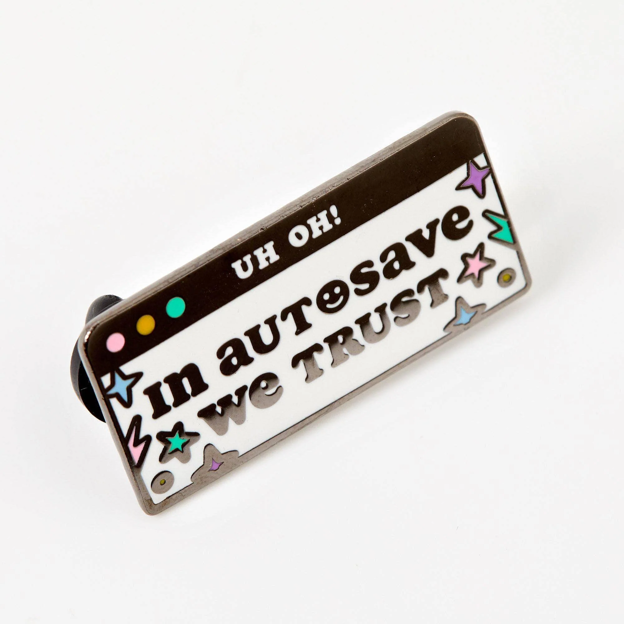 In Autosave We Trust Enamel Pin - Image 2