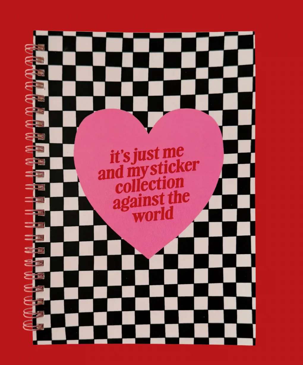 It's Just Me and My Sticker Collection Against the World A5 Sticker Keeper