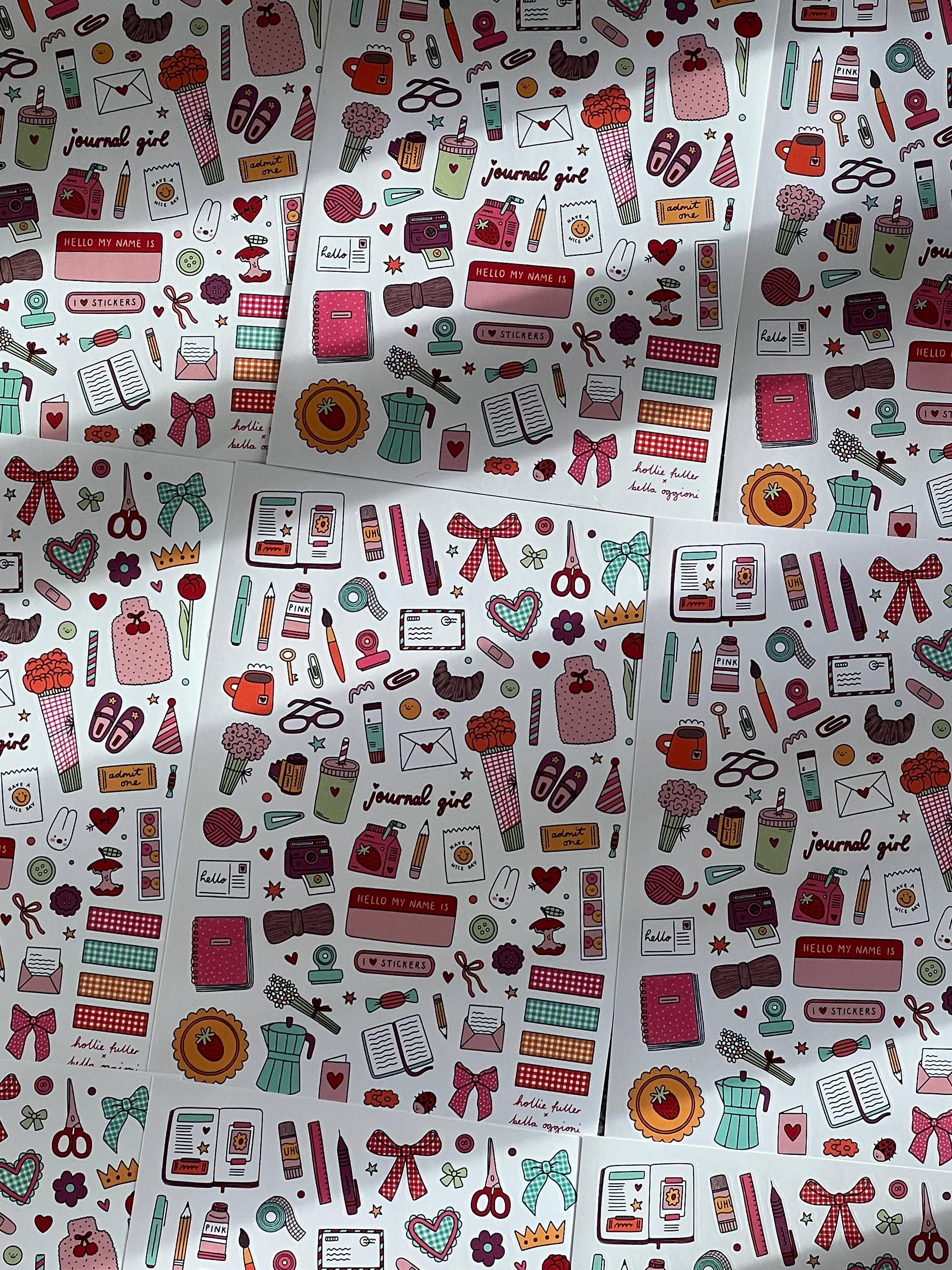 Journal Girl Sticker Sheet - Image 2