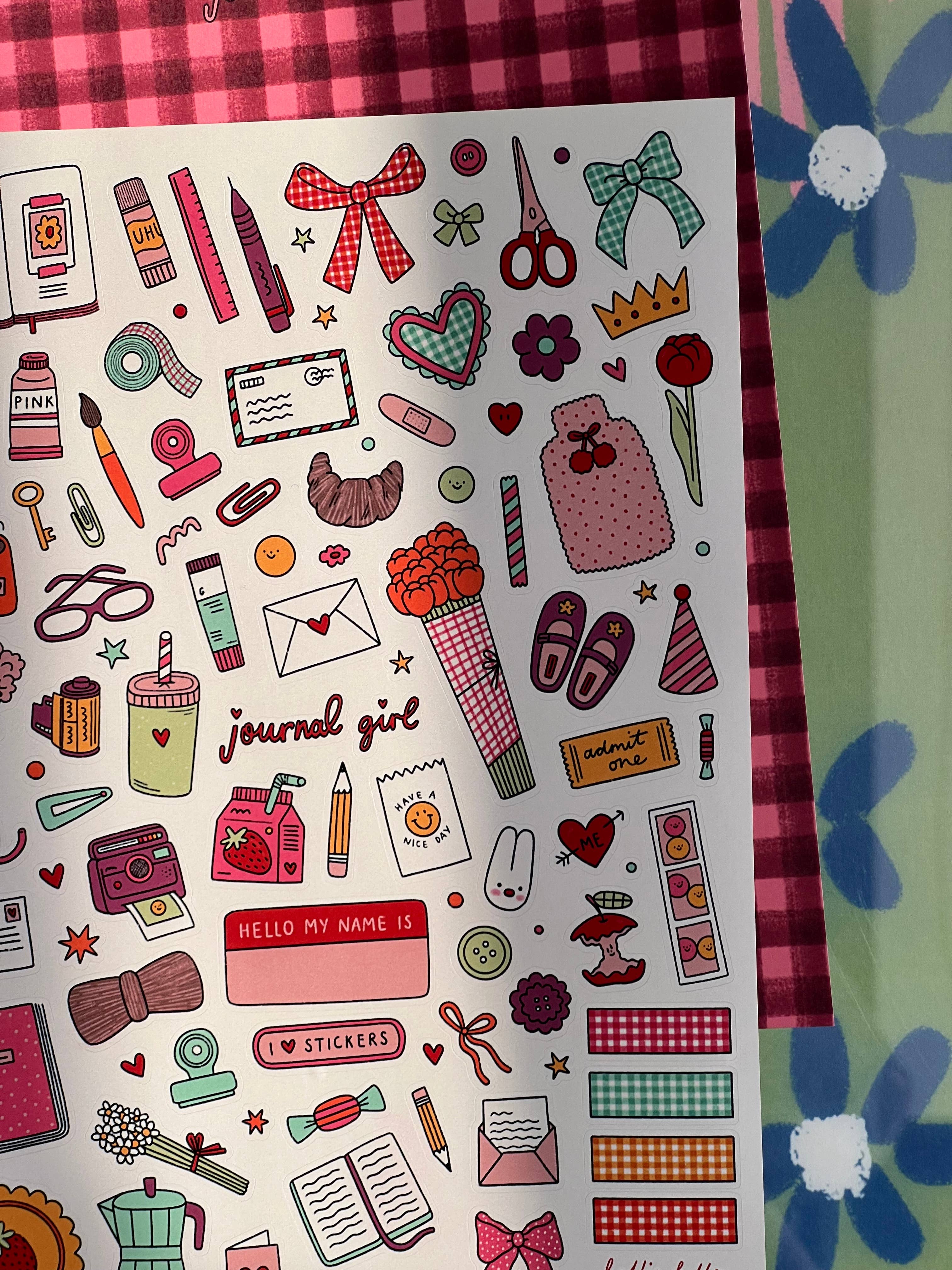 Journal Girl Sticker Sheet - Image 3
