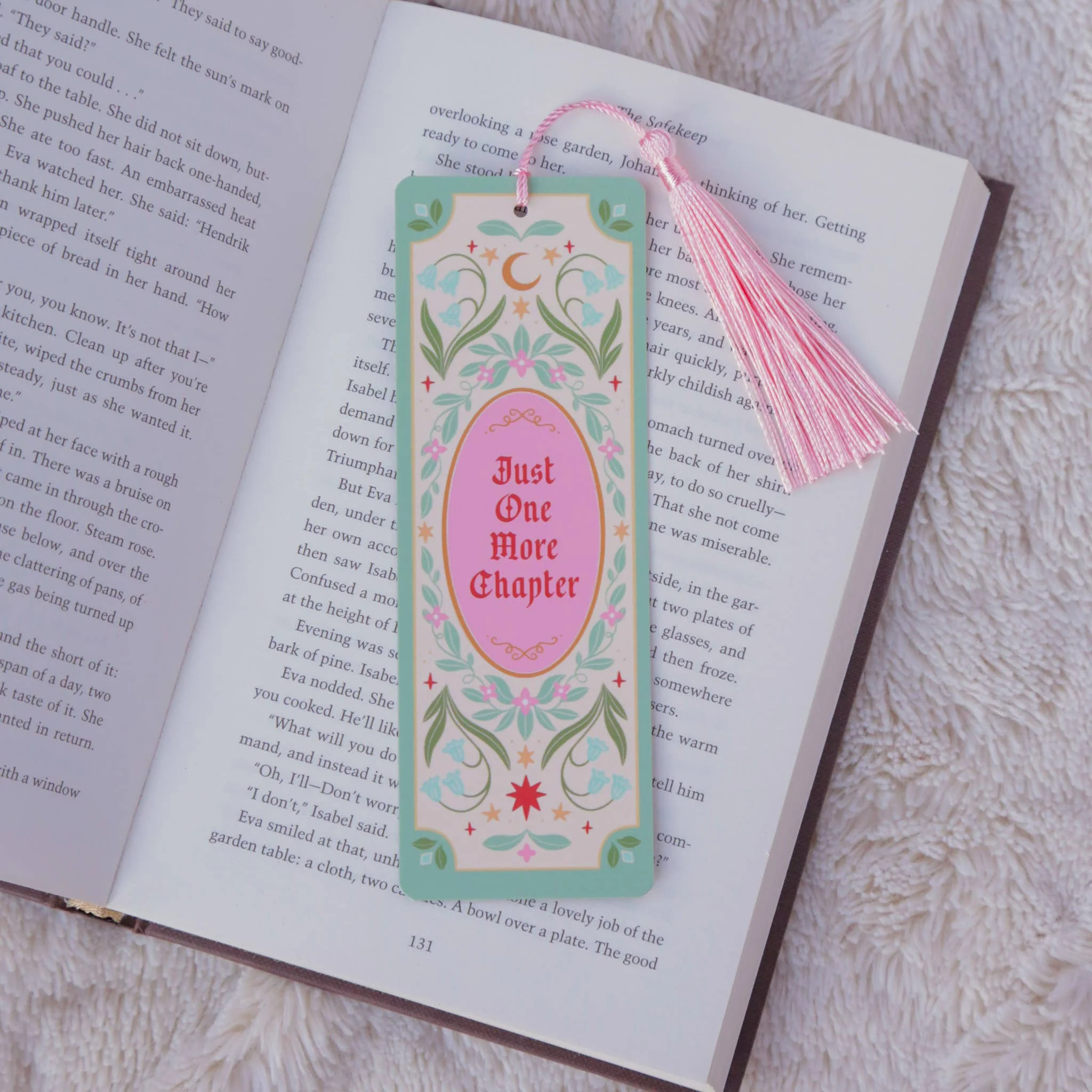 Just One More Chapter Fantasy Bookmark with Tassel - Image 2