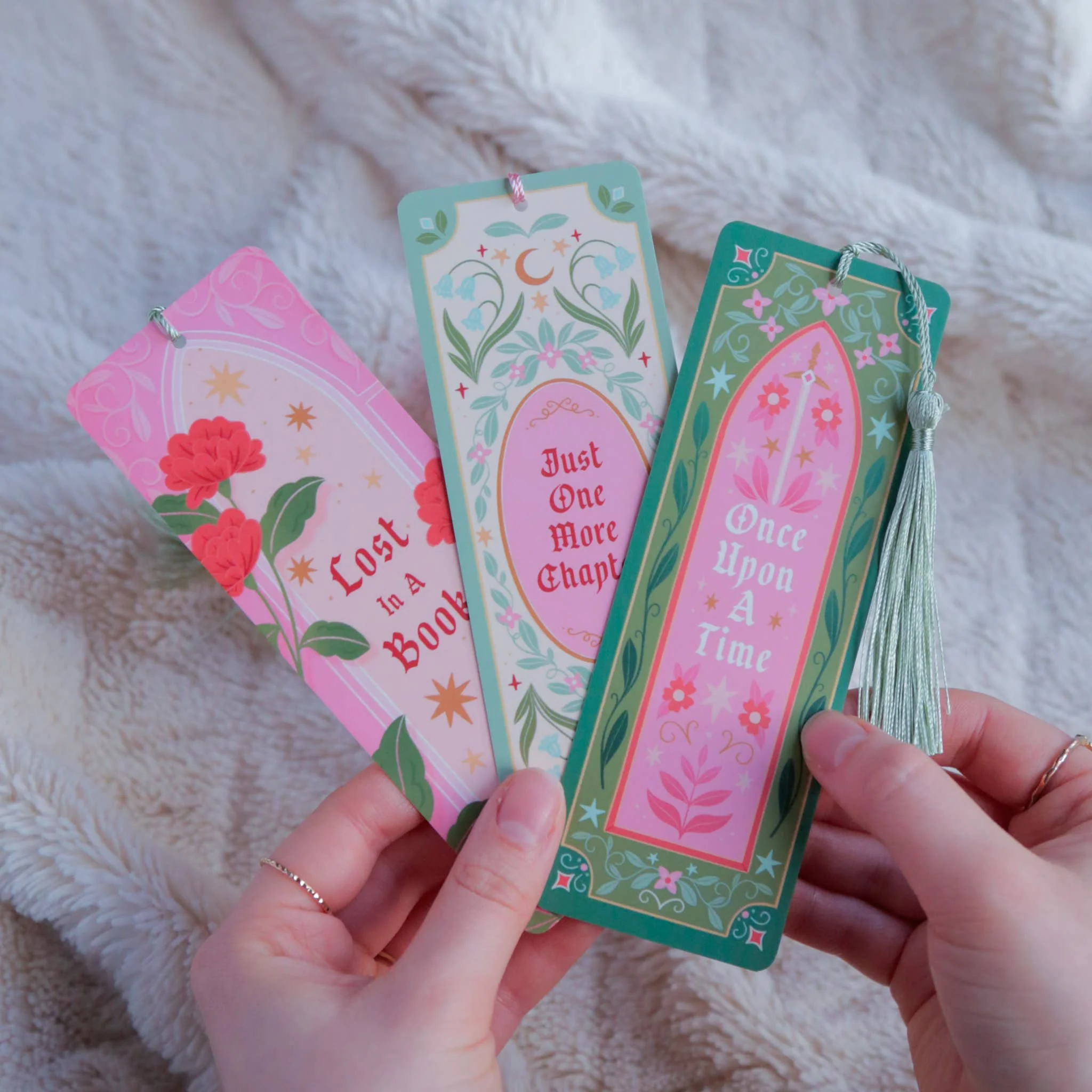 Just One More Chapter Fantasy Bookmark with Tassel - Image 4
