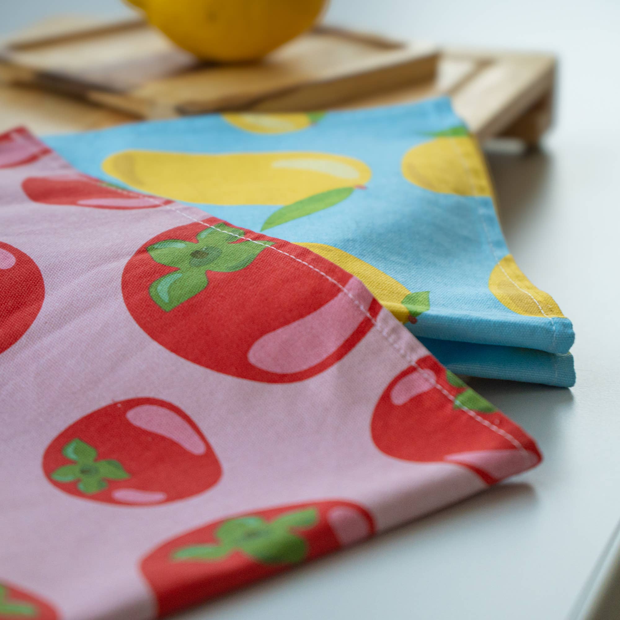 Lemon Kitchen Tea Towel - Image 3