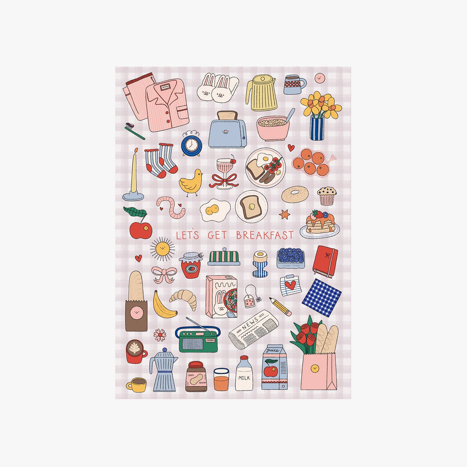Let's Get Breakfast Greetings Card - Image 2