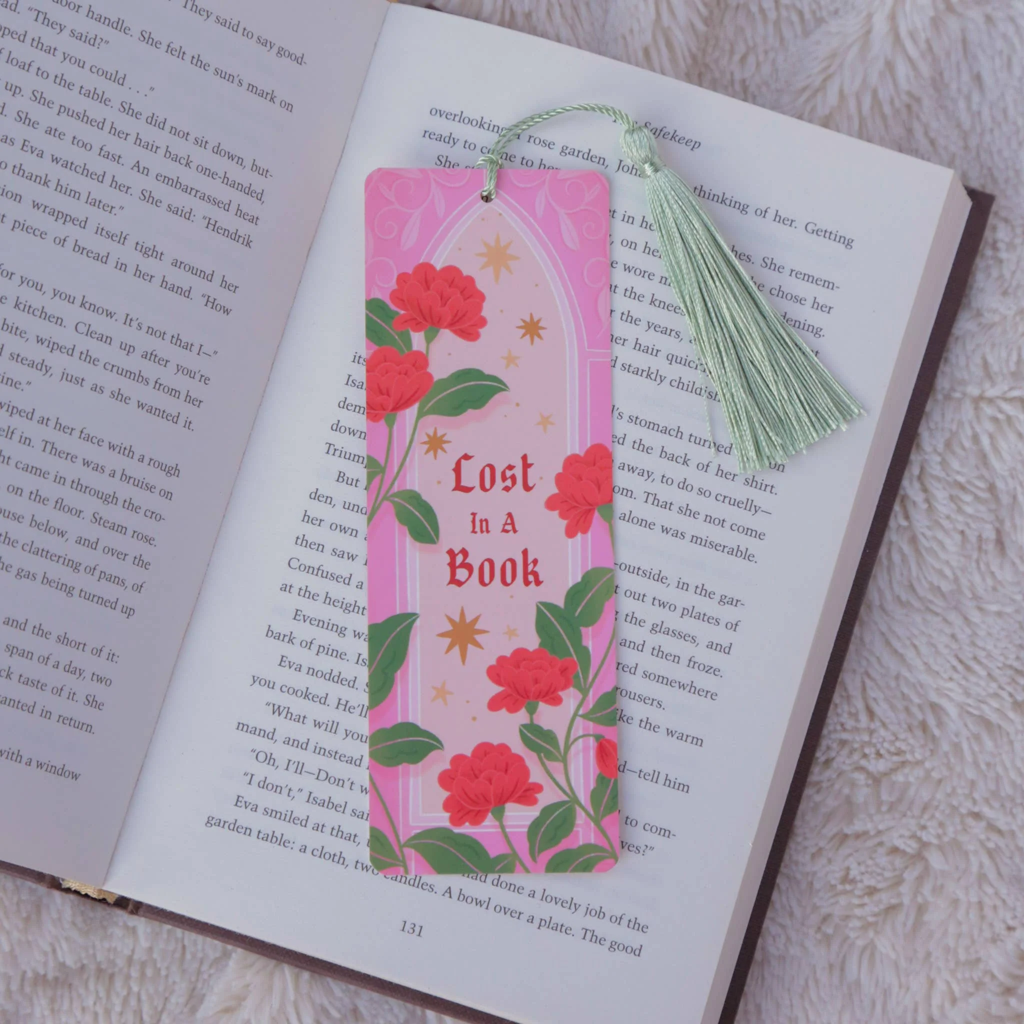 Lost In A Book Fantasy Bookmark with Tassel - Image 2