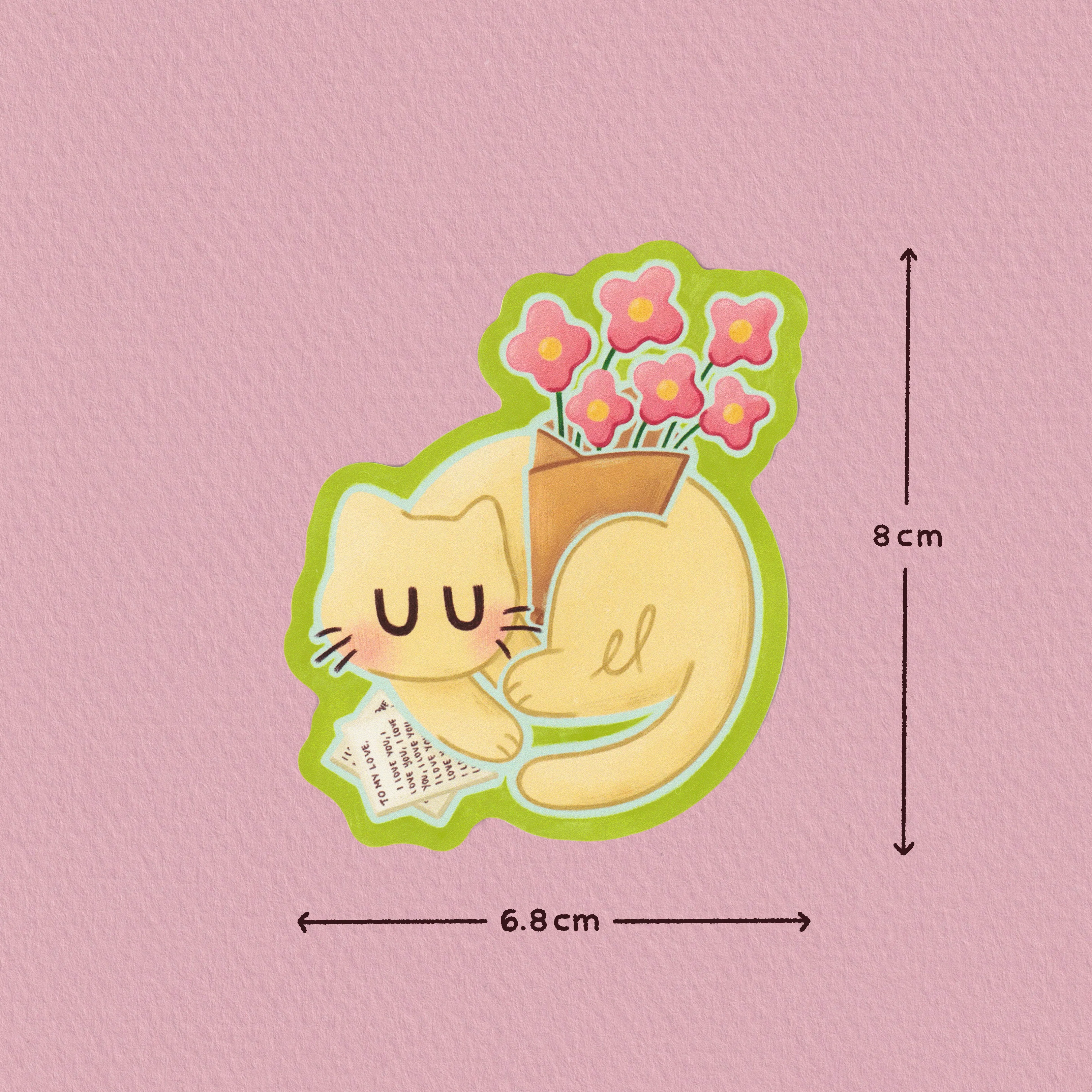 Lover Cat Sticker - Image 2