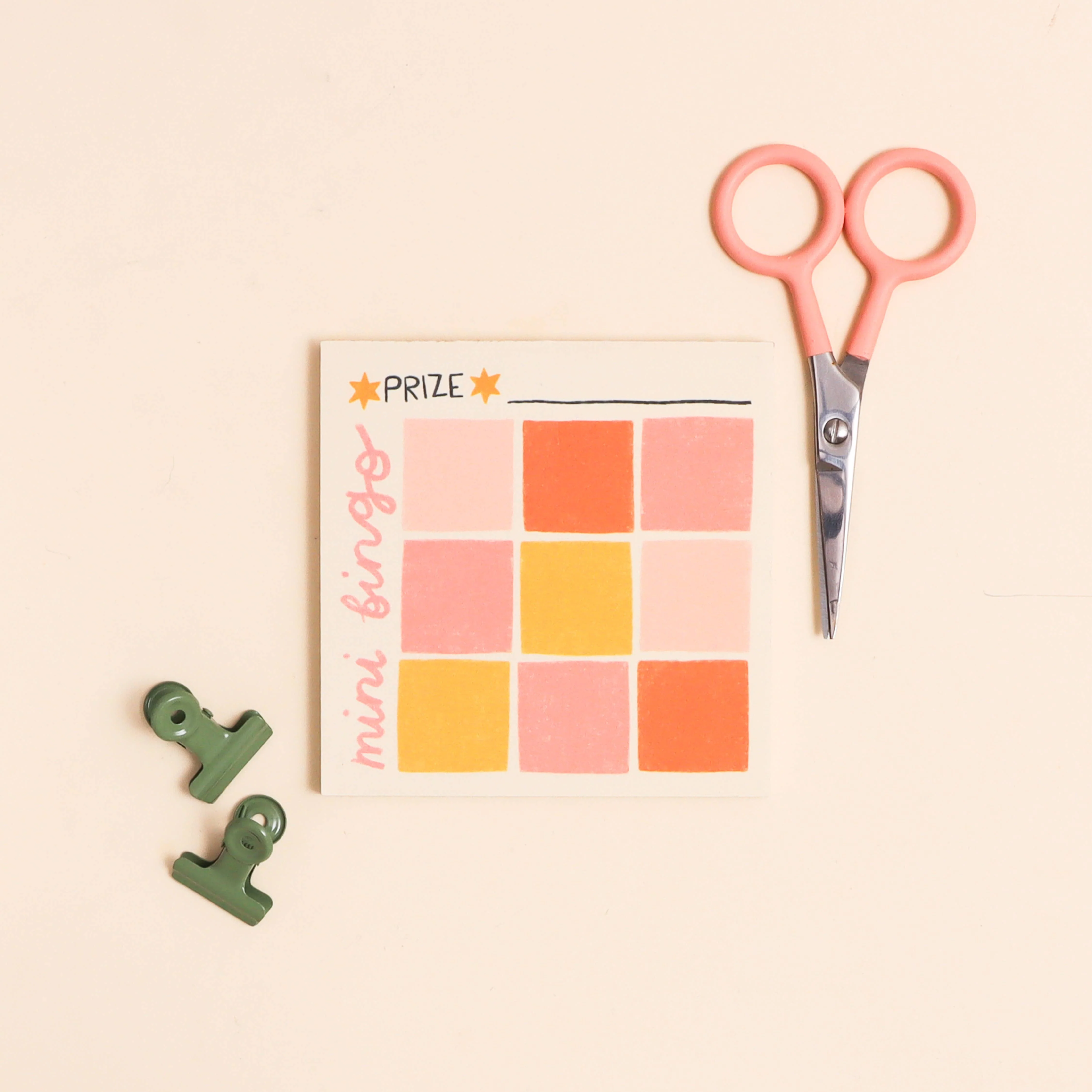 Memo pad - mini bingo