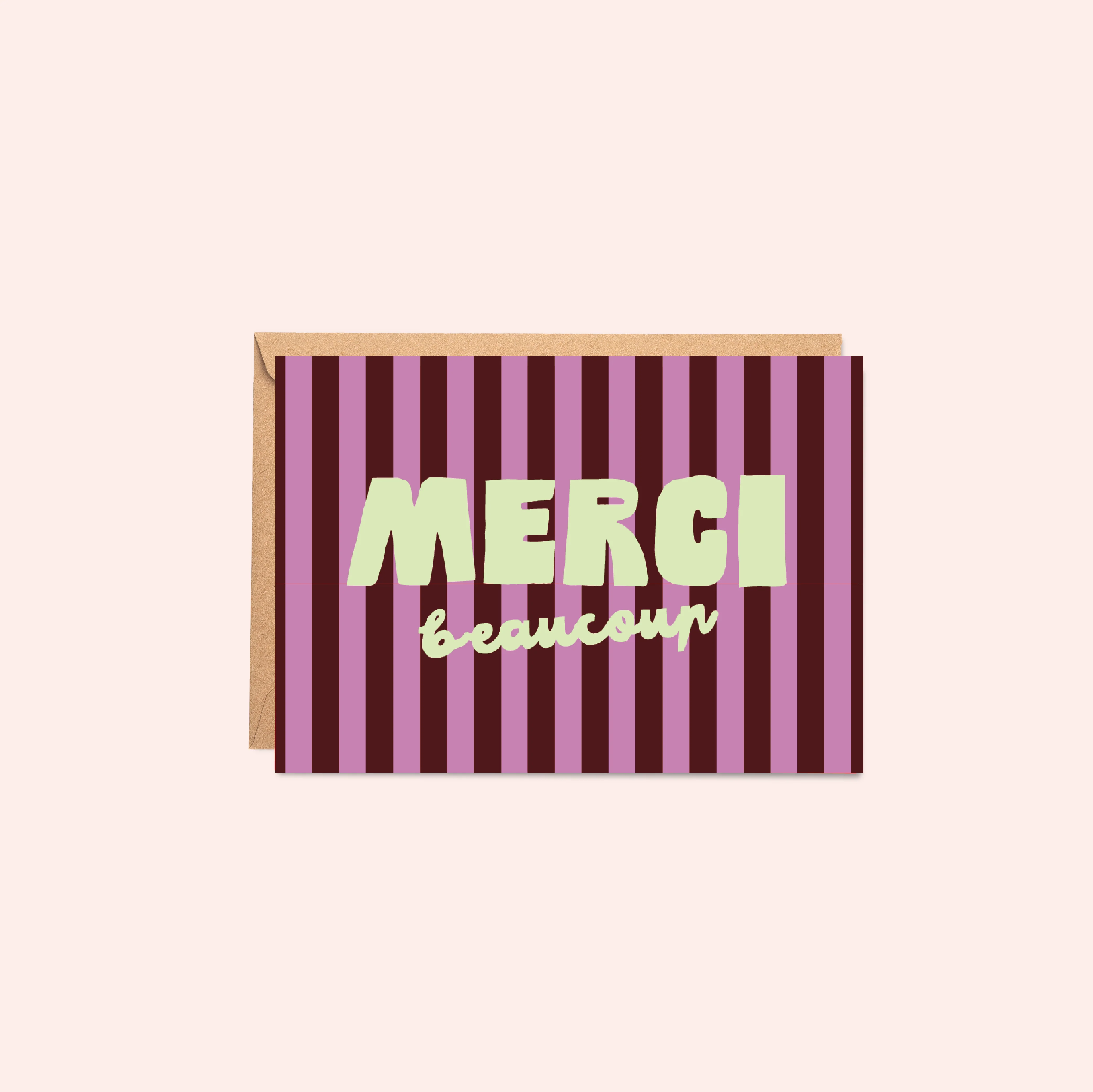 Merci | Thank You Card | A6 - Image 2