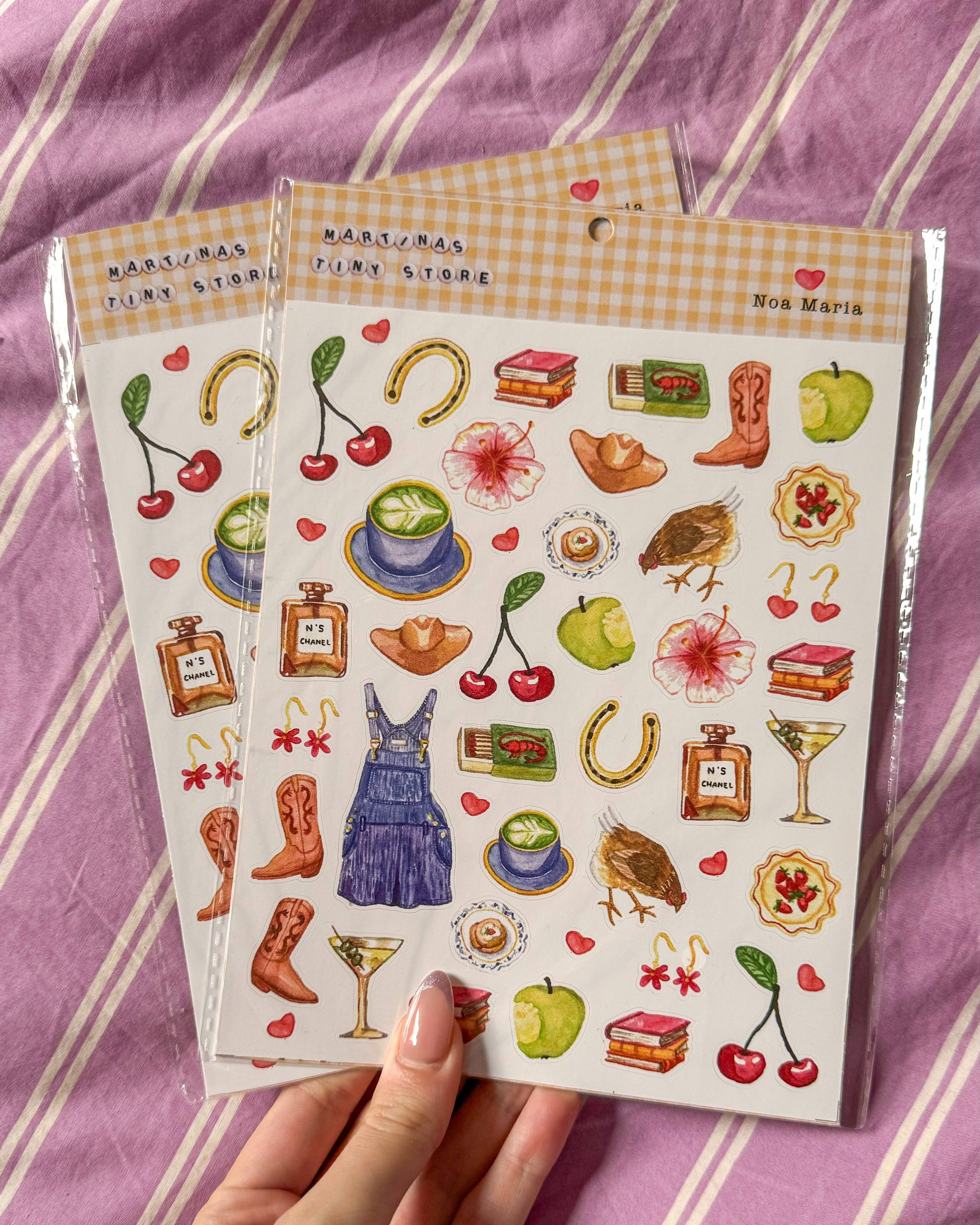 Sticker Sheet - Noa Maria x Martina's Tiny Store